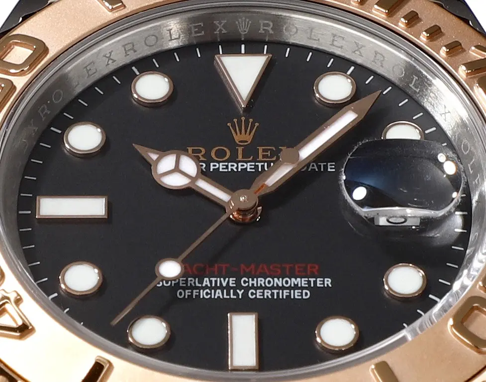 Functional VS Factory Rolex Yacht-Master 42mm Two-Tone Stainless Steel & 18k Everose Gold with Black Dial Automatic Luxury Watch 348