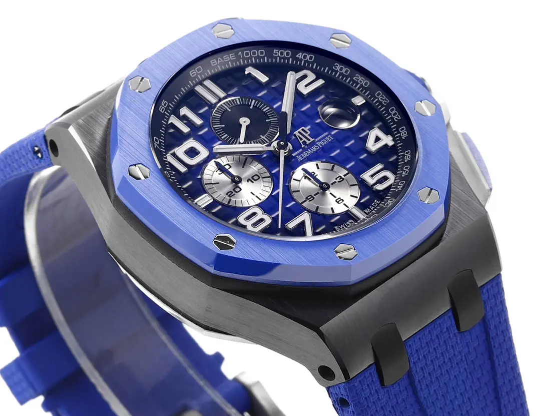 MoistureWicking V9 Factory Audemars Piguet Royal Oak Offshore Blue Chronograph –  Super Clone Watch 8073