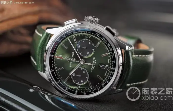 Chic JF Factory Breitling Premier B01 Chronograph Green Leather – Super Clone Watch Masterpiece 2571