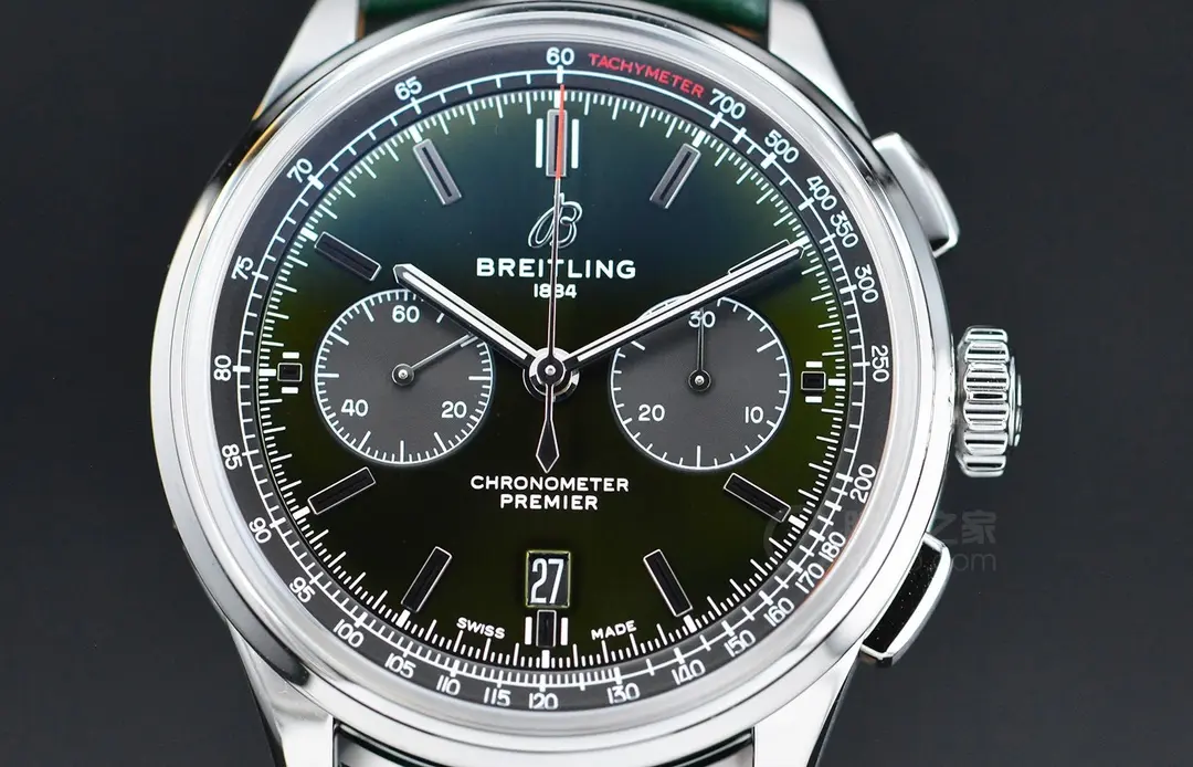 Chic JF Factory Breitling Premier B01 Chronograph Green Leather – Super Clone Watch Masterpiece 2571