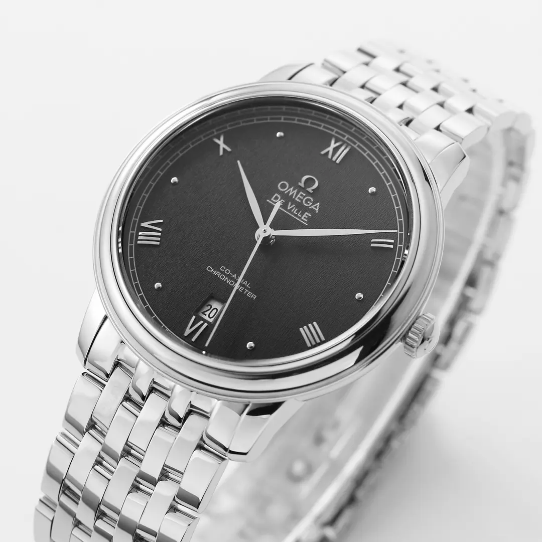 AllSeason ZF Factory Omega DeVille Black Dial Steel Watch by VSF Watches –  Quality Timepiece 8348