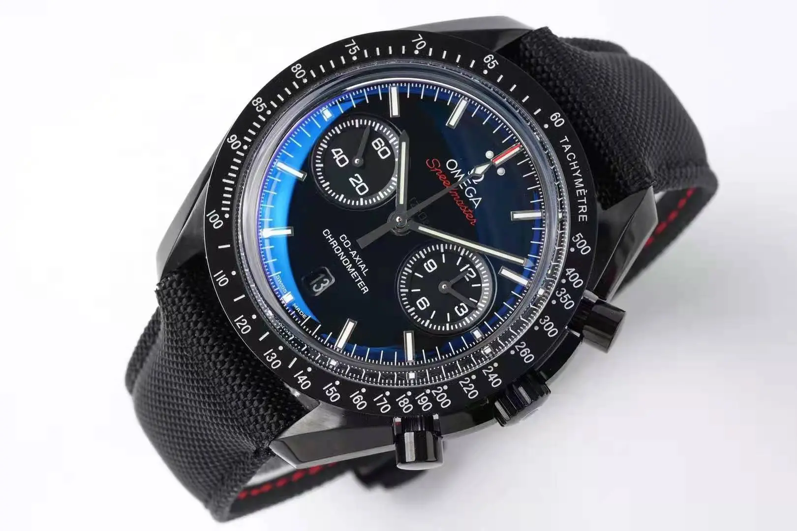 Unisex OS Factory Omega Speedmaster Dark Side of the Moon Black Chronograph VSF Luxury Timepiece 6986