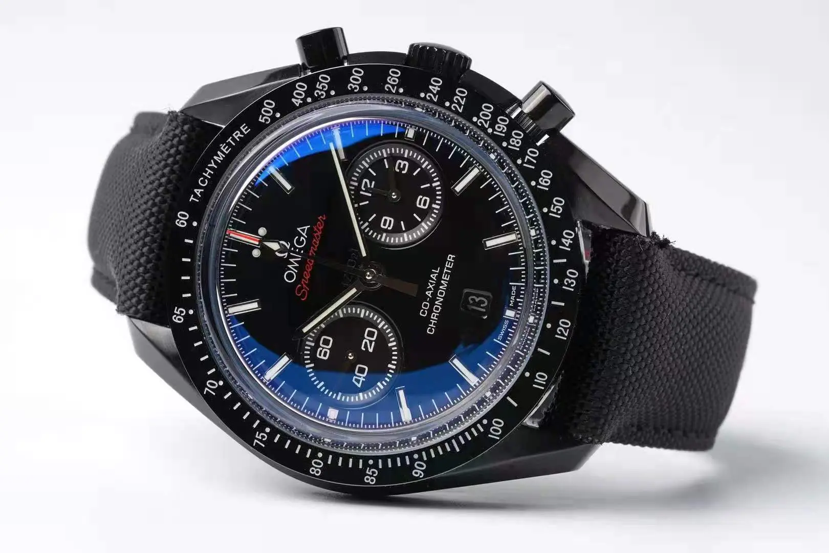 Unisex OS Factory Omega Speedmaster Dark Side of the Moon Black Chronograph VSF Luxury Timepiece 6986