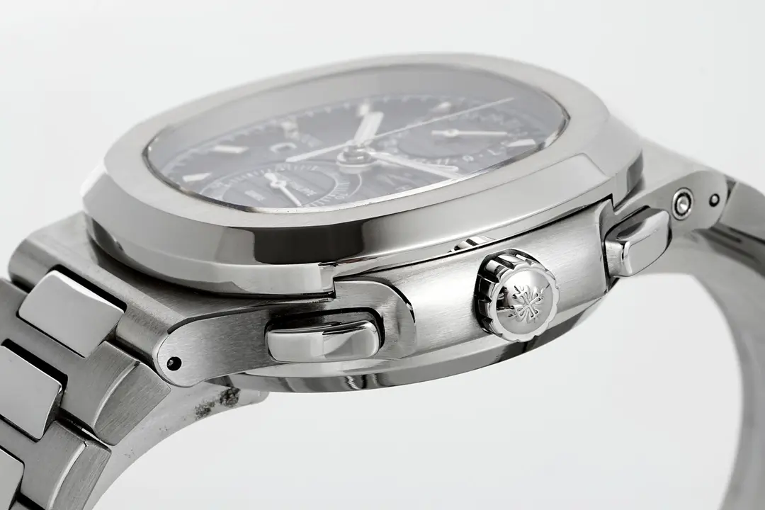 PF Factory Patek Philippe Nautilus 5990 1A Dual Time Steel Black Super Clone Replica Watch Classic 7010