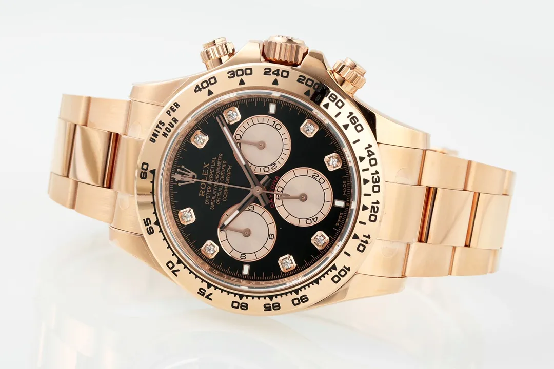 Minimalist VS Factory Rolex Daytona Rose Gold Black Dial Chronograph Watch – 60th Anniversary Edition 4362