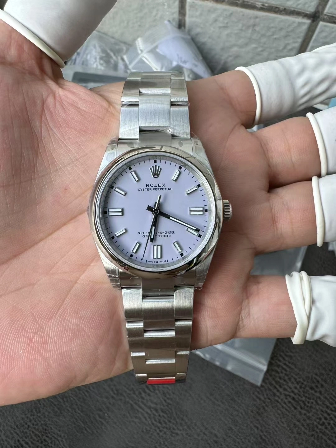 CBD Factory Rolex Oyster Perpetual 36mm Lavender   Lilac Dial Smooth Bezel Oyster Bracelet (126000) 1:1 Super Clone – DD3230 Movement MoistureWicking 181