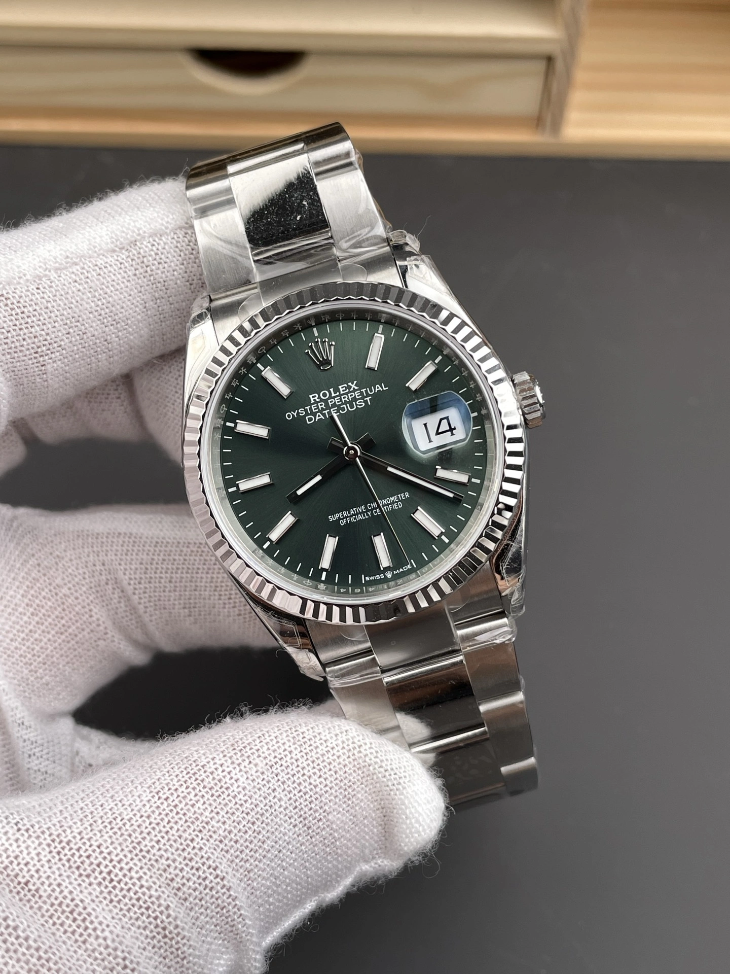 CBD Factory Rolex Datejust 36mm Sunburst Green Dial Oyster Bracelet (126234) 1:1 Super Clone – DD3235 Movement Tailored 108