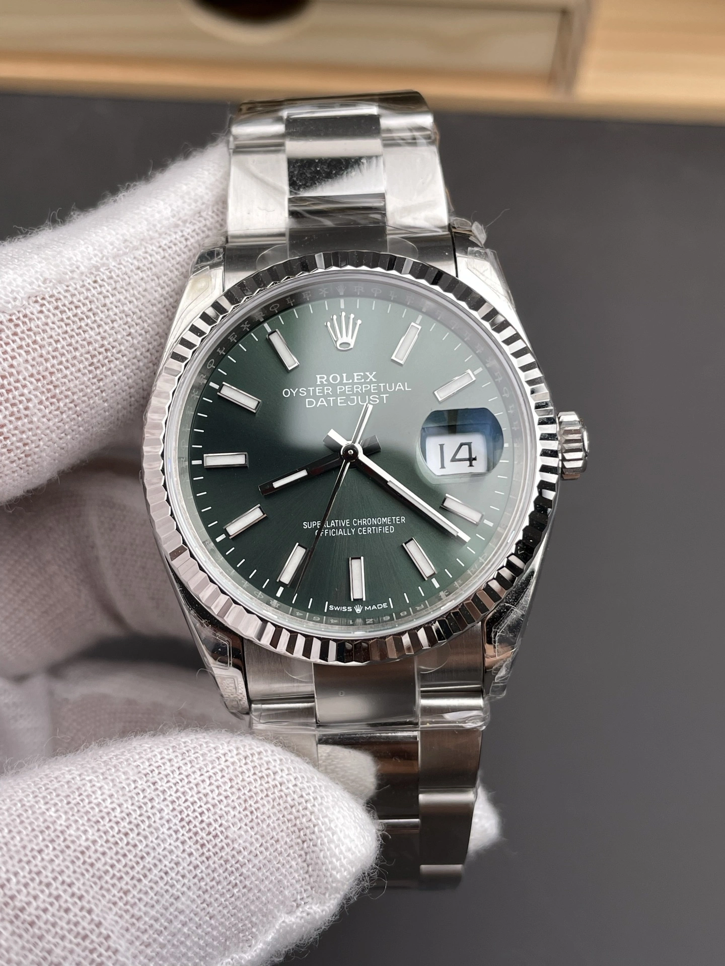 CBD Factory Rolex Datejust 36mm Sunburst Green Dial Oyster Bracelet (126234) 1:1 Super Clone – DD3235 Movement Tailored 108