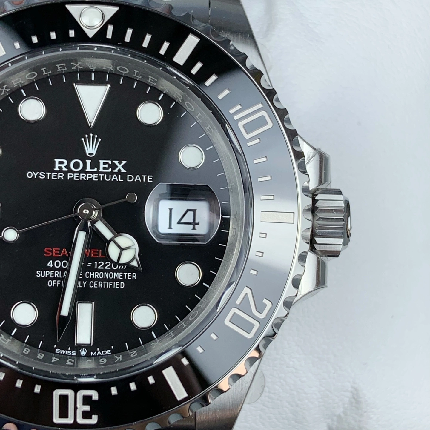 Reliable CBD Factory Rolex Sea-Dweller 43mm “Single Red” Black Dial Ceramic Bezel Oyster Bracelet (126600) 1:1 Super Clone – DD3235 Movement 184