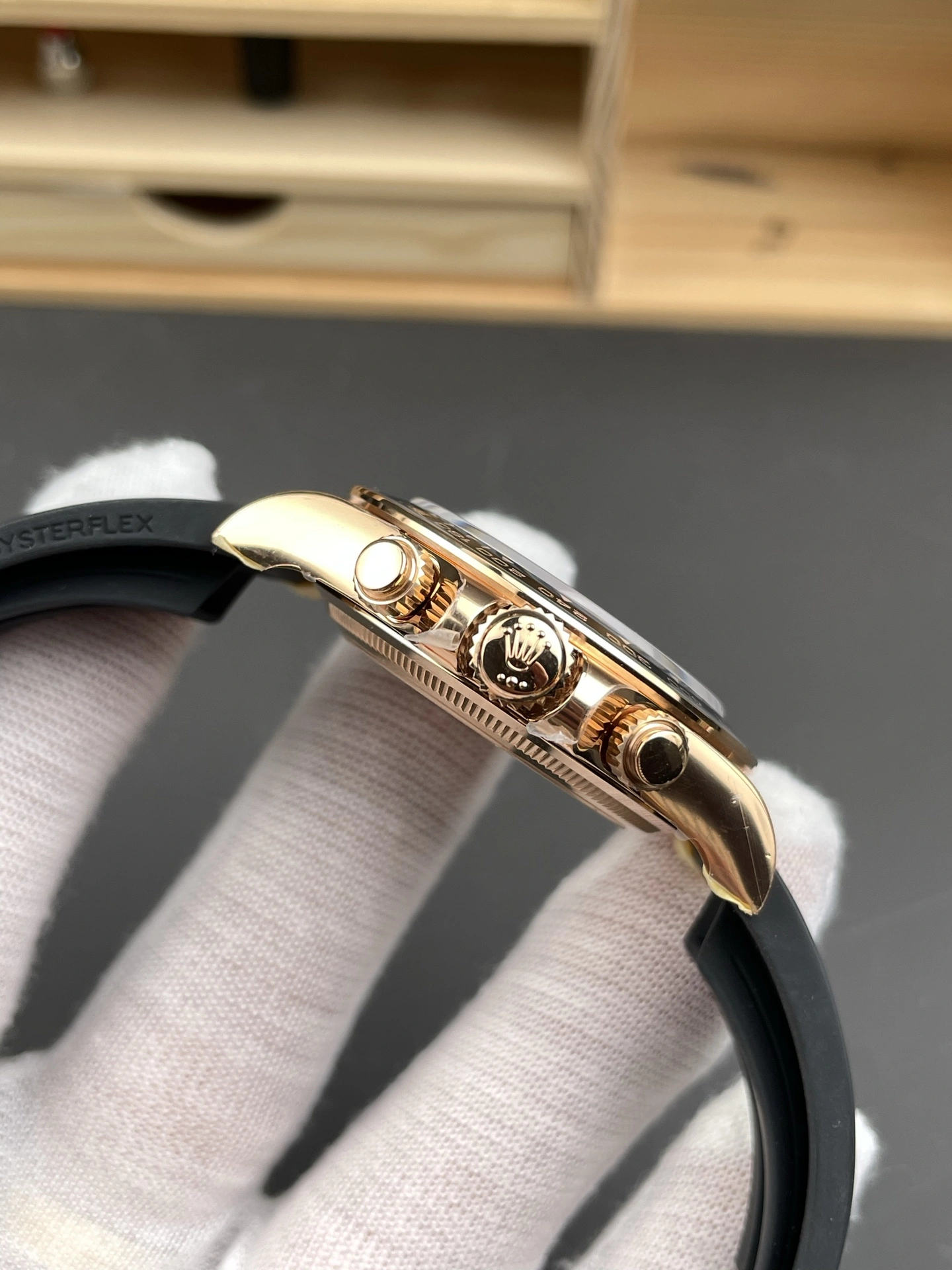 WellDesigned CBD Factory Rolex Cosmograph Daytona “Black Diamond” Everose Gold Rubeer Strap(126515LN) 1:1 Super Clone – DD4131 Movement 10