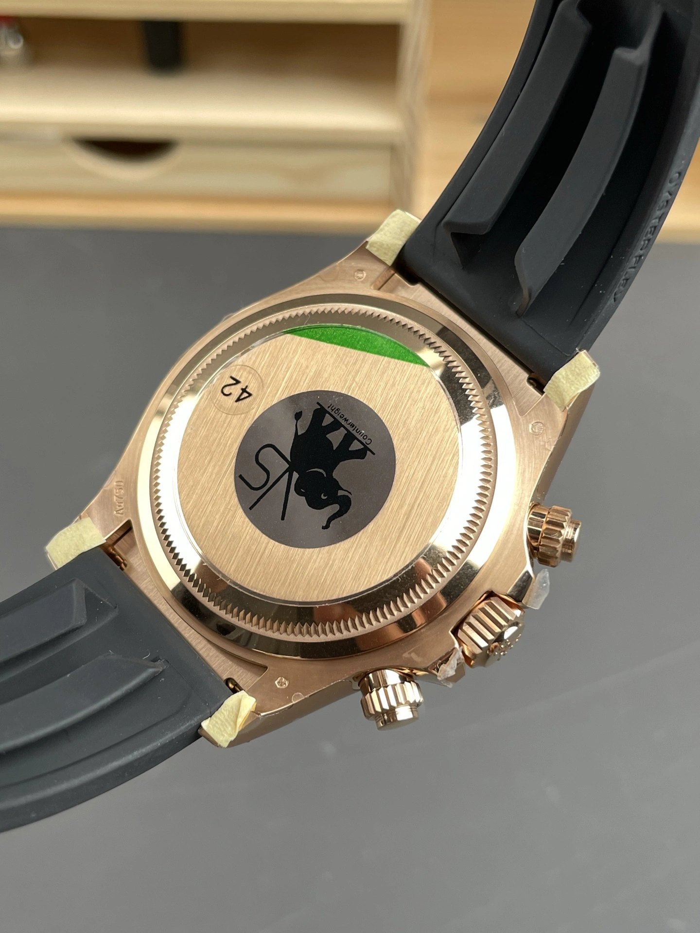 WellDesigned CBD Factory Rolex Cosmograph Daytona “Black Diamond” Everose Gold Rubeer Strap(126515LN) 1:1 Super Clone – DD4131 Movement 10