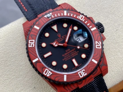 CBD Factory Rolex Submariner Date “DiW Red Devil” Layered Red Carbon (Custom Edition) 1:1 Super Clone – DD3135 Movement SoftTouch 201