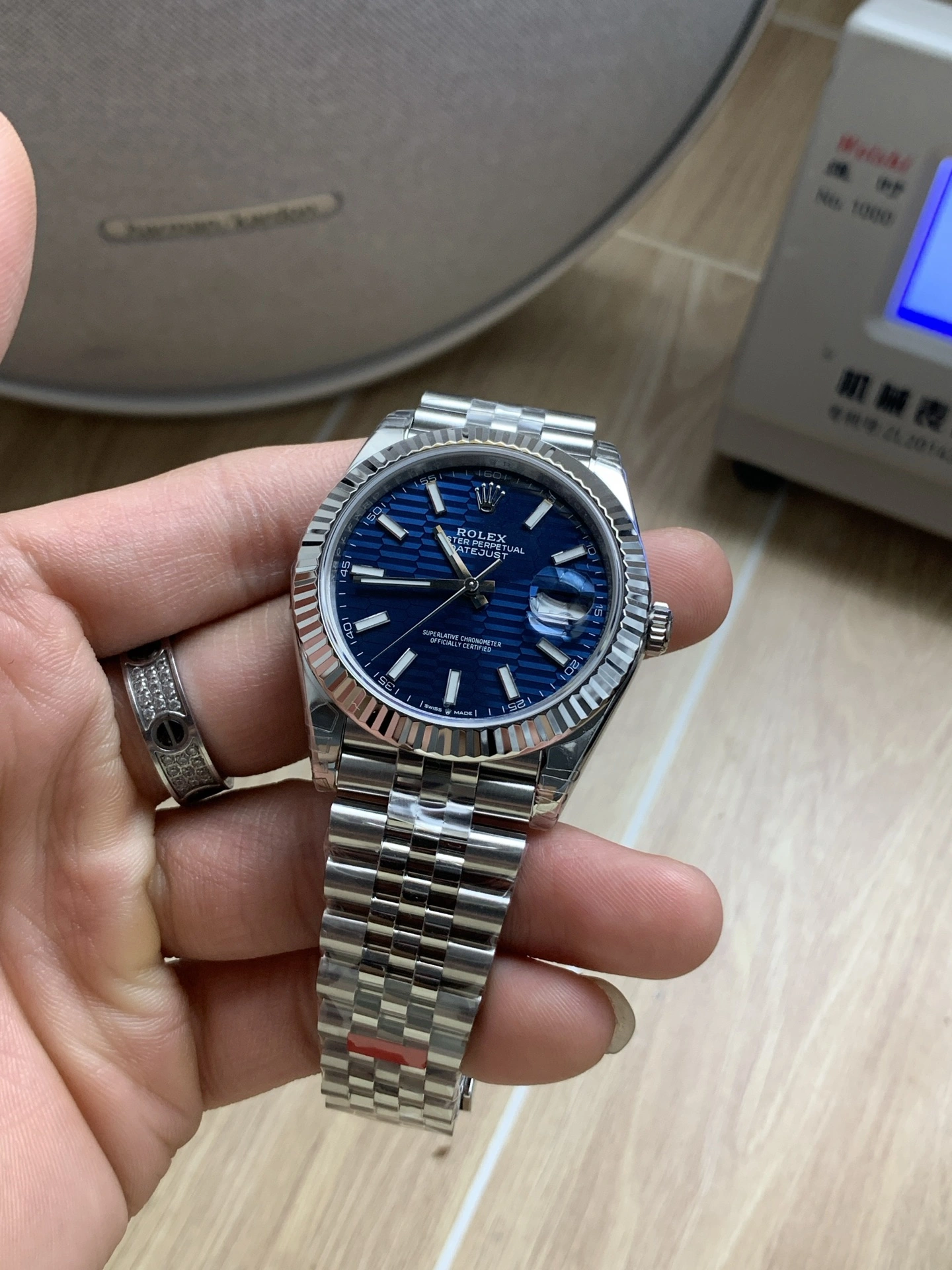 CBD Factory Rolex Datejust 41mm Blue Fluted Motif Dial Fluted Bezel Jubilee Bracelet (126334) 1:1 Super Clone – DD3235 Movement ZeroBulk 50