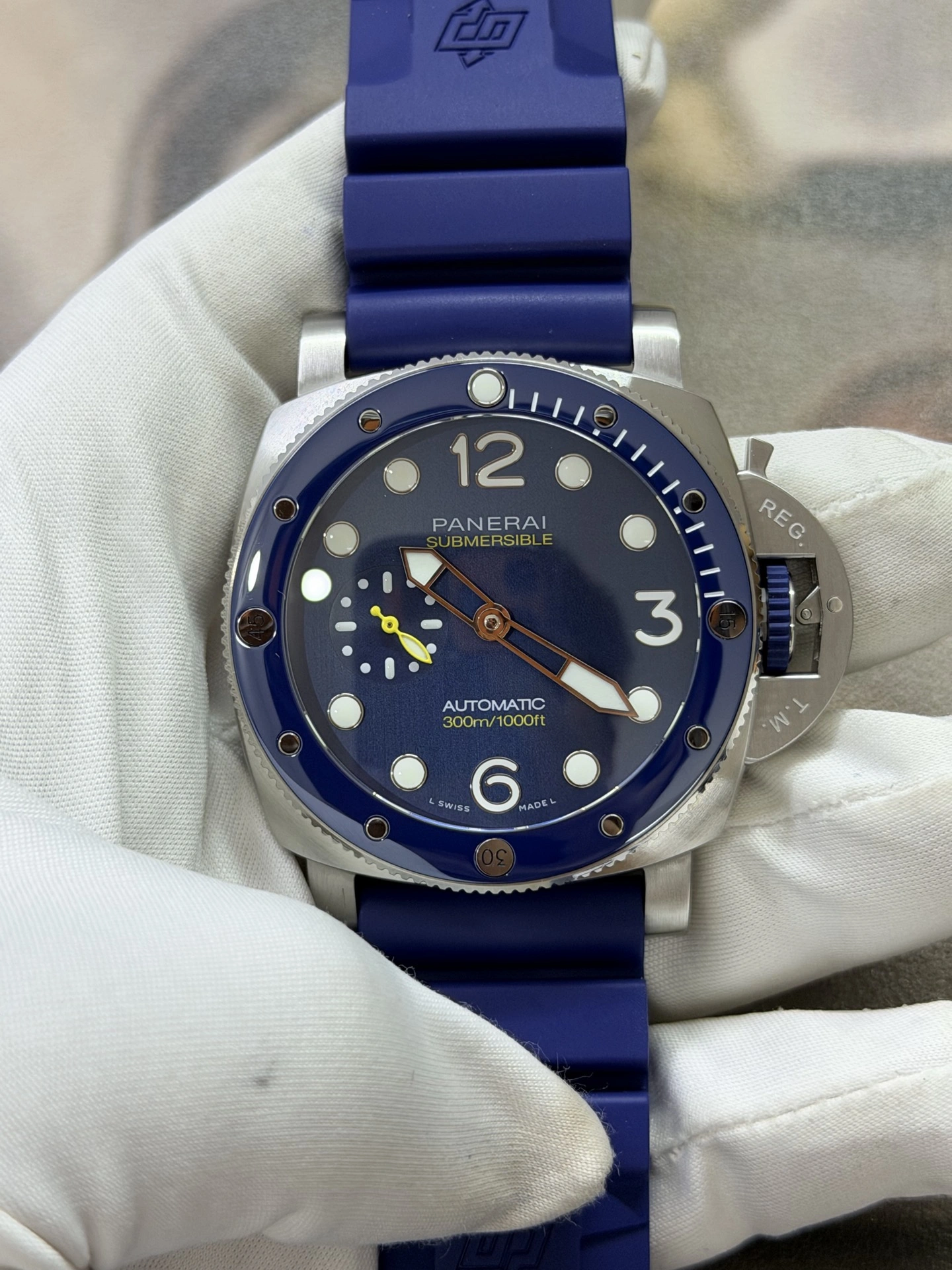 Modern CBD Factory Panerai Submersible 44mm Blue Ceramic (PAM01676) 1:1 Super Clone – Dandong Movement 386