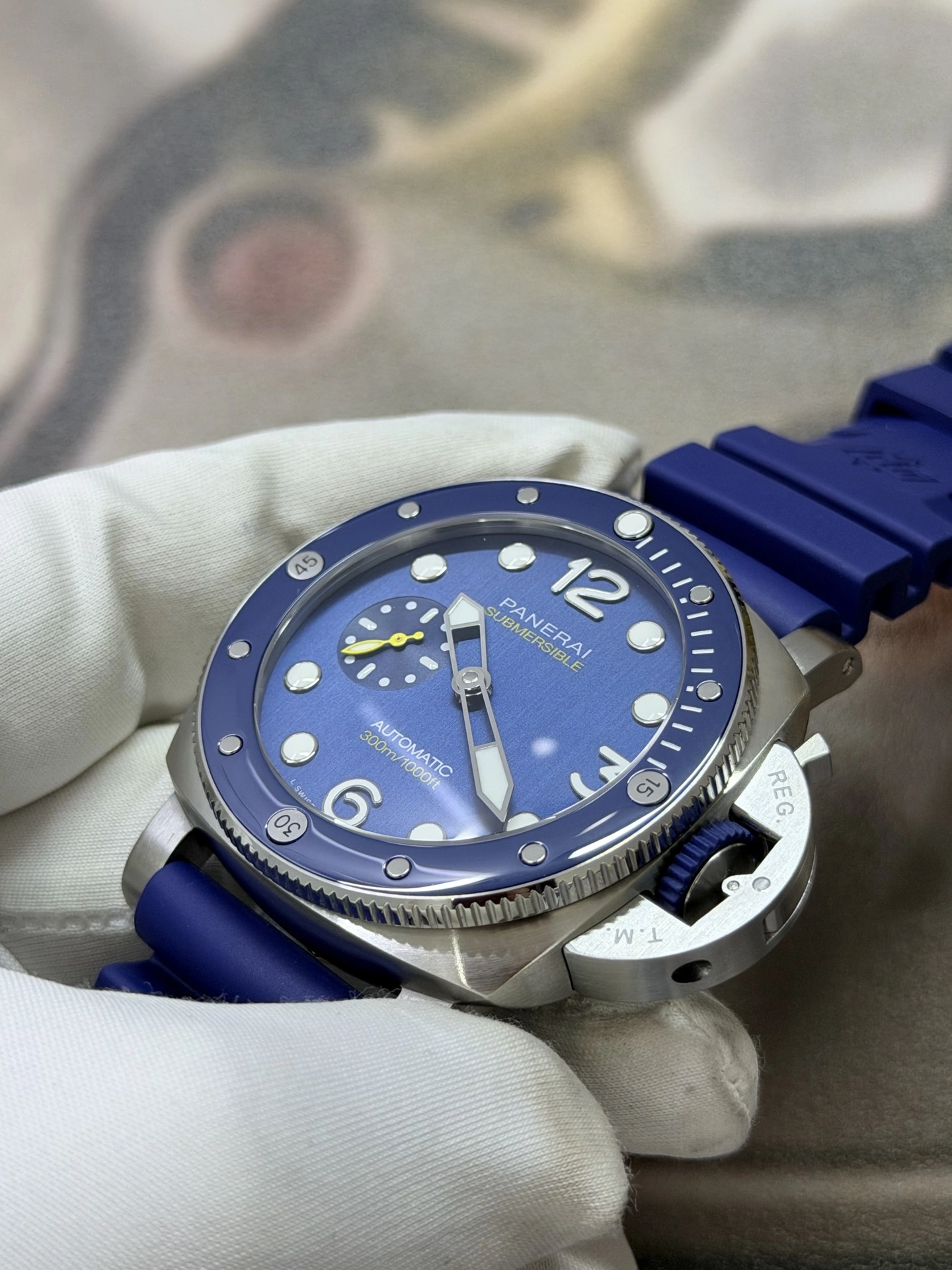 Modern CBD Factory Panerai Submersible 44mm Blue Ceramic (PAM01676) 1:1 Super Clone – Dandong Movement 386