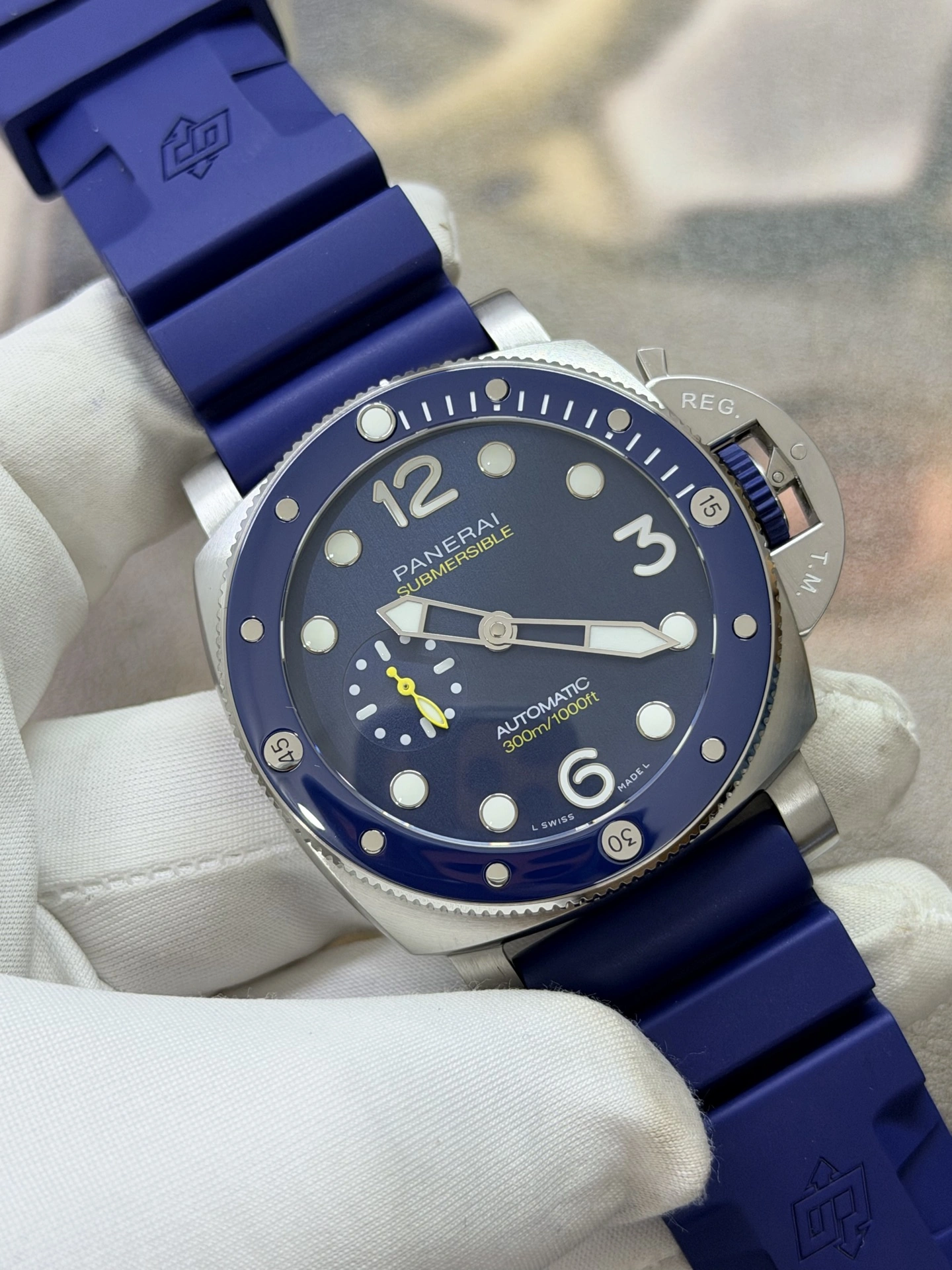 Modern CBD Factory Panerai Submersible 44mm Blue Ceramic (PAM01676) 1:1 Super Clone – Dandong Movement 386