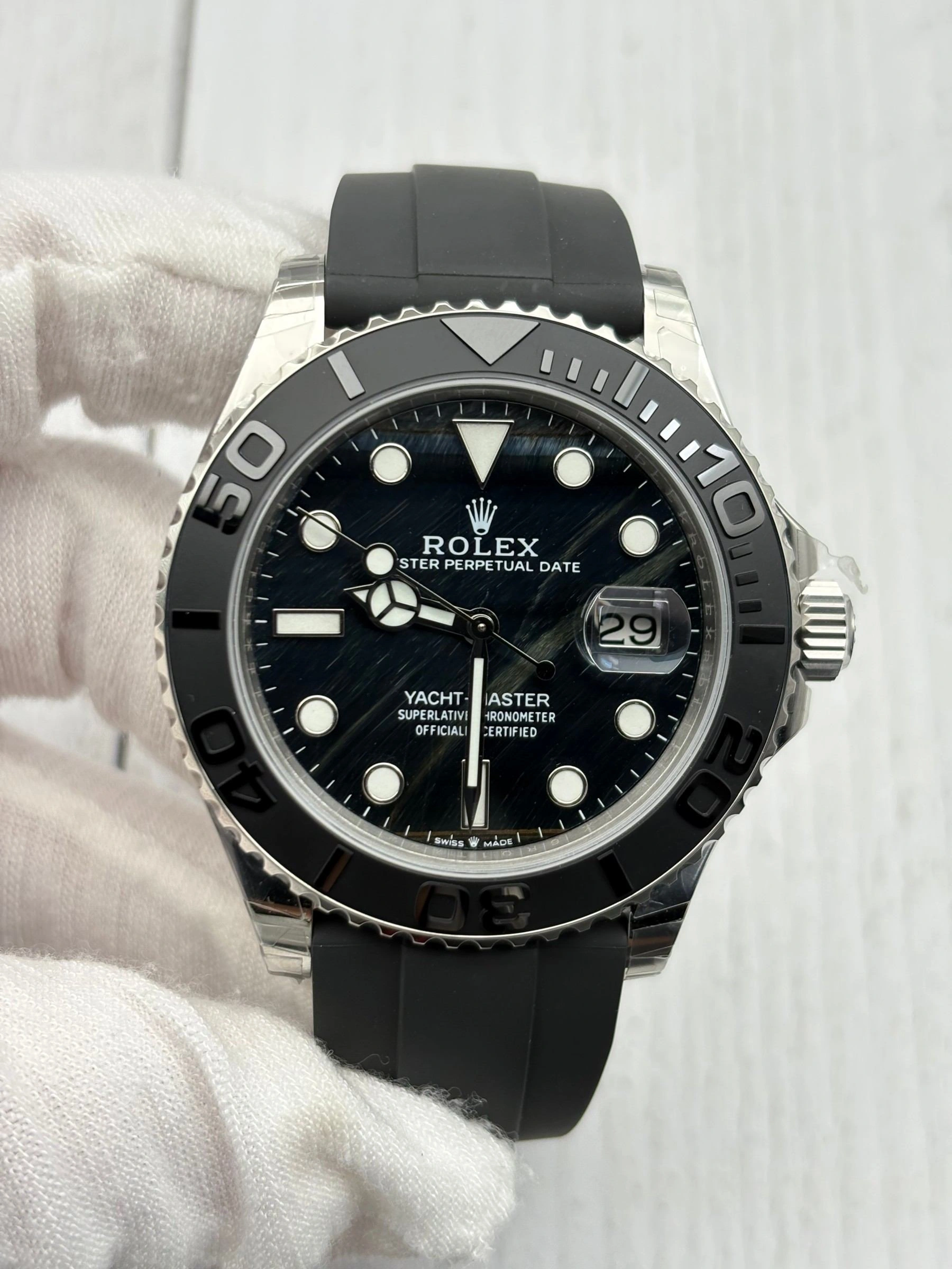 CBD Factory Rolex Yacht-Master 42mm Falcon’s Eye Dial (226659) 1:1 Super Clone – DD3235 Movement Snug 211