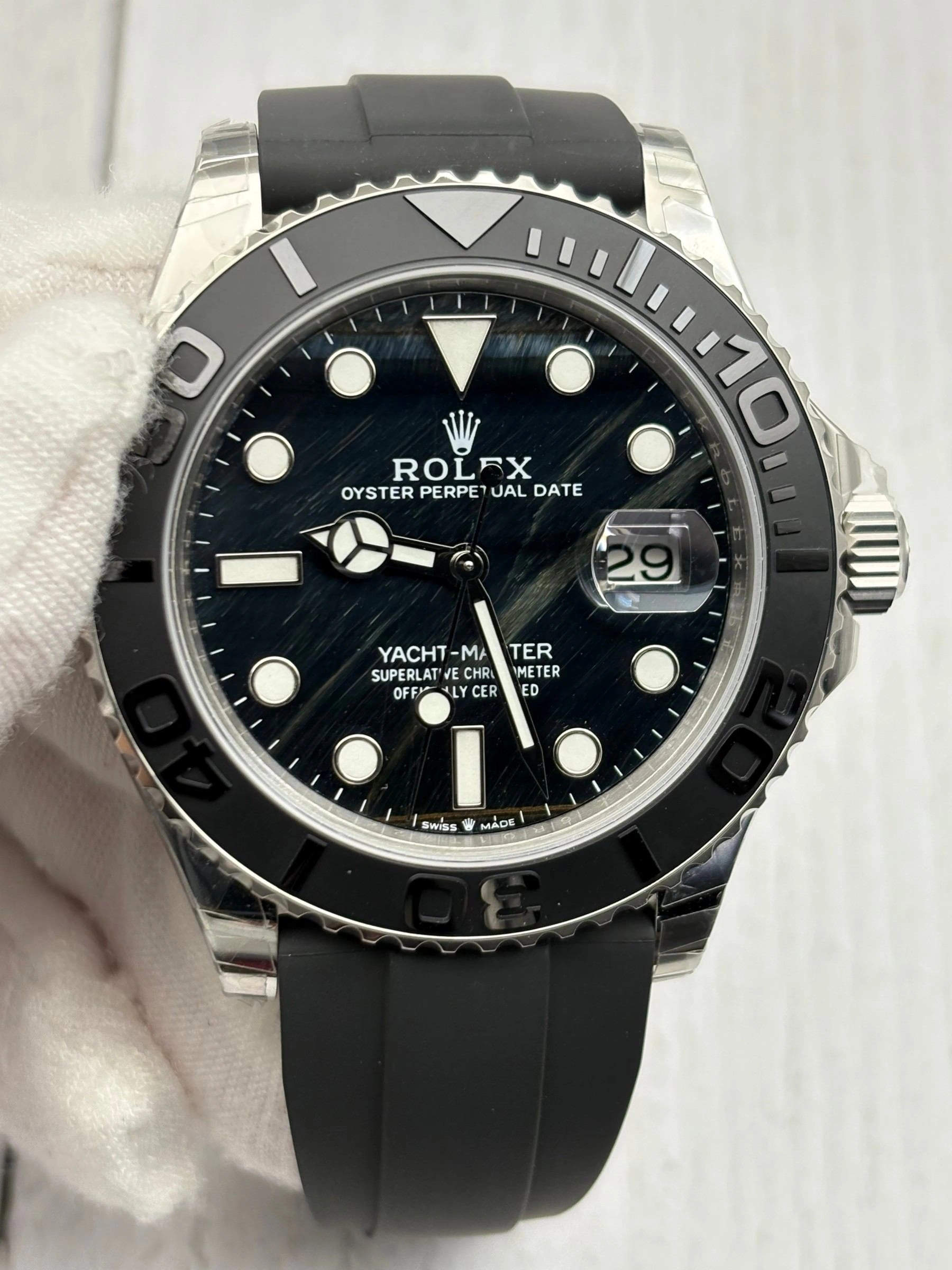 CBD Factory Rolex Yacht-Master 42mm Falcon’s Eye Dial (226659) 1:1 Super Clone – DD3235 Movement Snug 211