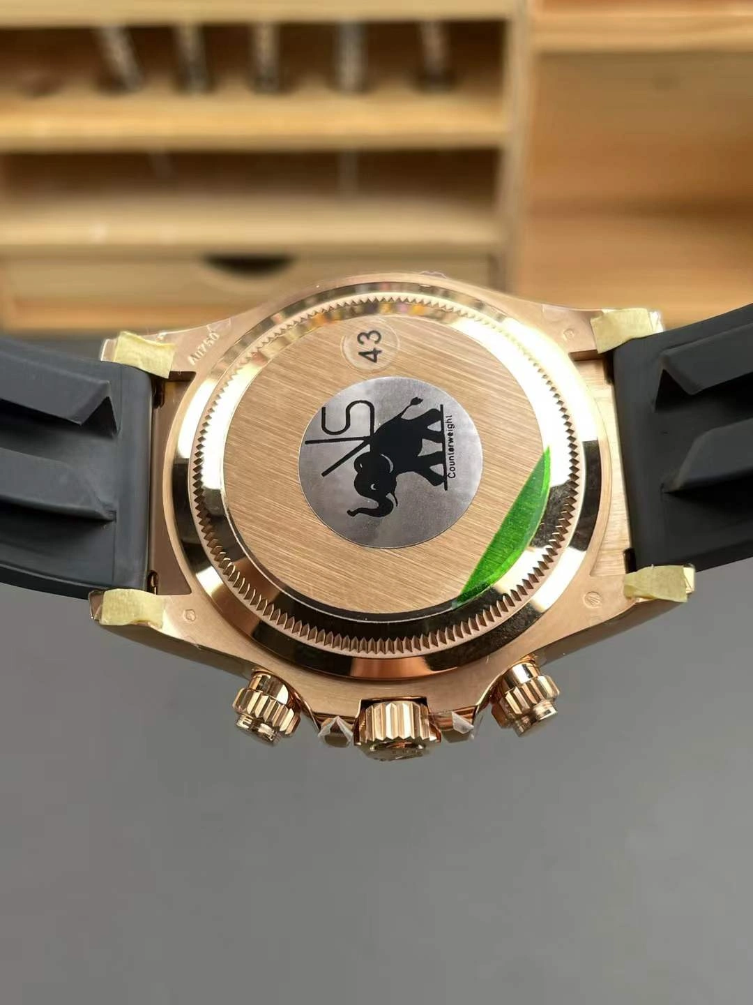 CBD Factory Rolex Cosmograph Daytona 40mm Sundust Dial Everose Gold Rubber Strap (126515LN) 1:1 Super Clone – DD4131 Movement Thermal 5