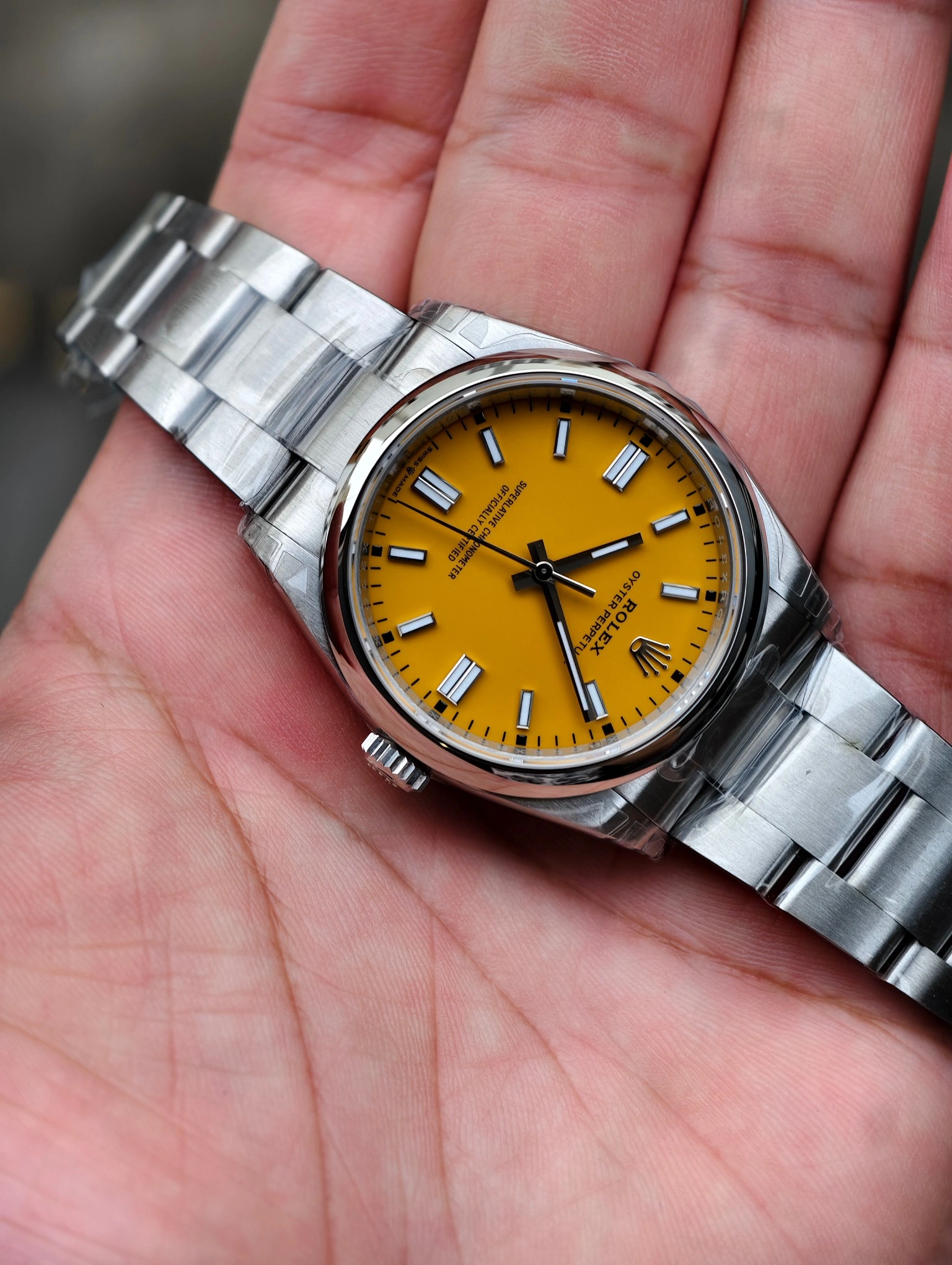 CBD Factory Rolex Oyster Perpetual 36mm Yellow Dial Smooth Bezel Oyster Bracelet (126000) 1:1 Super Clone – DD3230 Movement Youthful 182