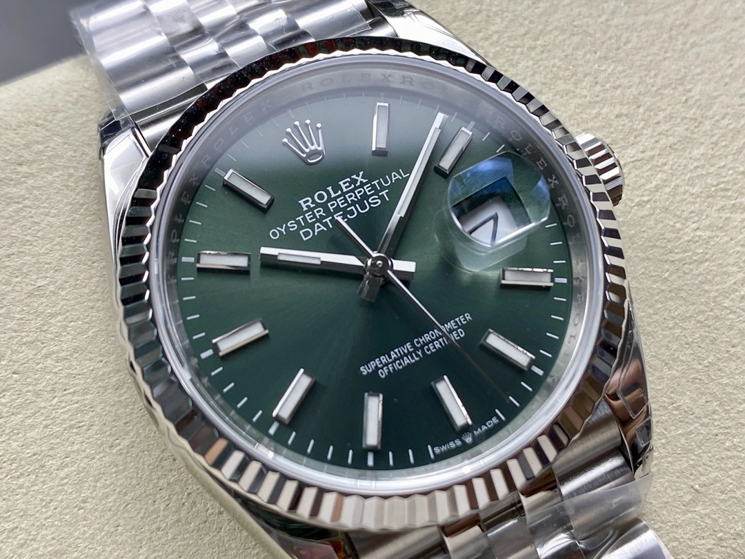 Contemporary CBD Factory Rolex Datejust 36mm Sunburst Green Dial Jubilee Bracelet (126234) 1:1 Super Clone – DD3235 Movement 109