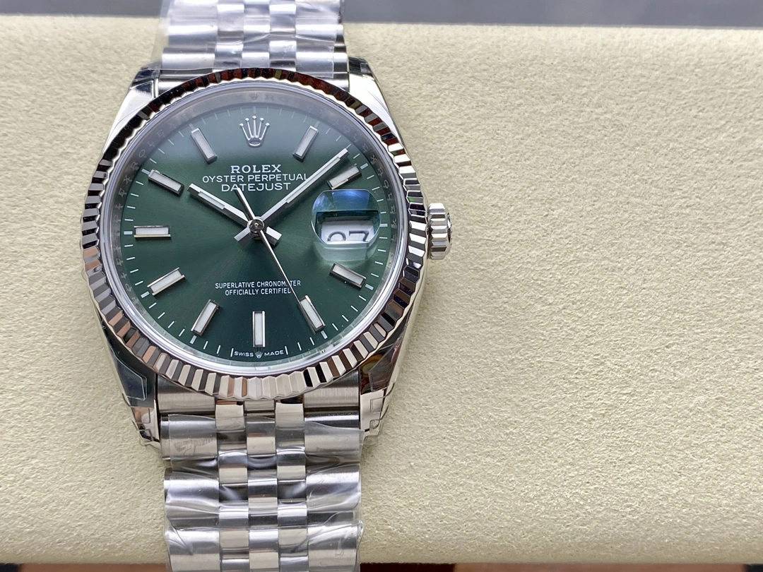 Contemporary CBD Factory Rolex Datejust 36mm Sunburst Green Dial Jubilee Bracelet (126234) 1:1 Super Clone – DD3235 Movement 109
