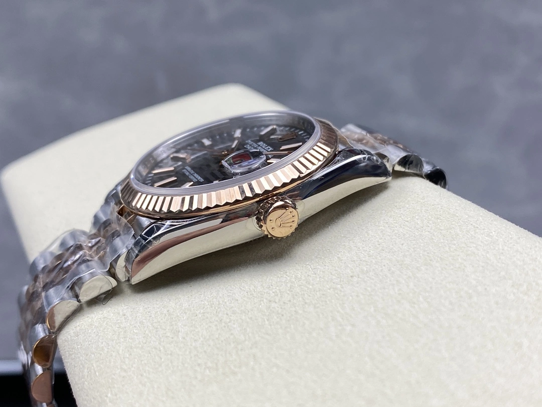 Contemporary CBD Factory Rolex Datejust 36mm Slate Grey Fluted Motif Dial Fluted Bezel Two-Tone Rose Gold Jubilee Bracelet (126231) 1:1 Super Clone – DD3235 Movement 93