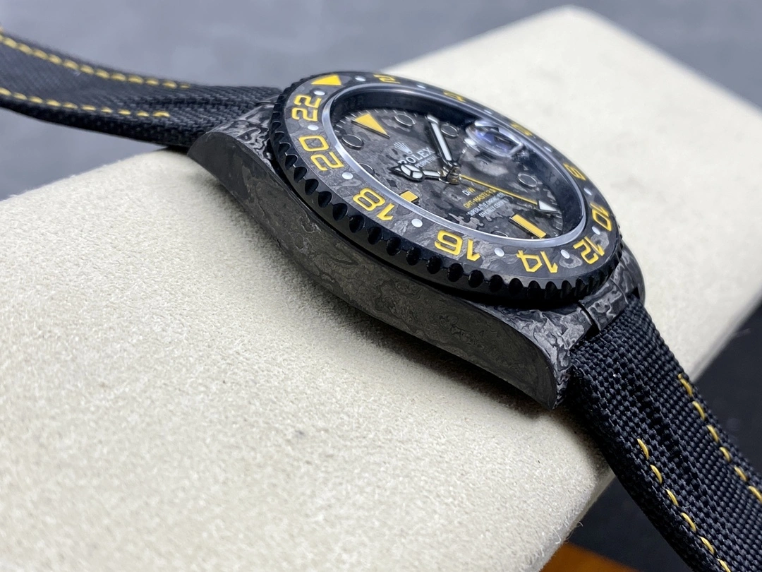Snug CBD Factory Rolex GMT-Master II “DiW Carbon Yellow” Forged Carbon Fiber (Custom Edition) 1:1 Super Clone – DD3285 Movement 158