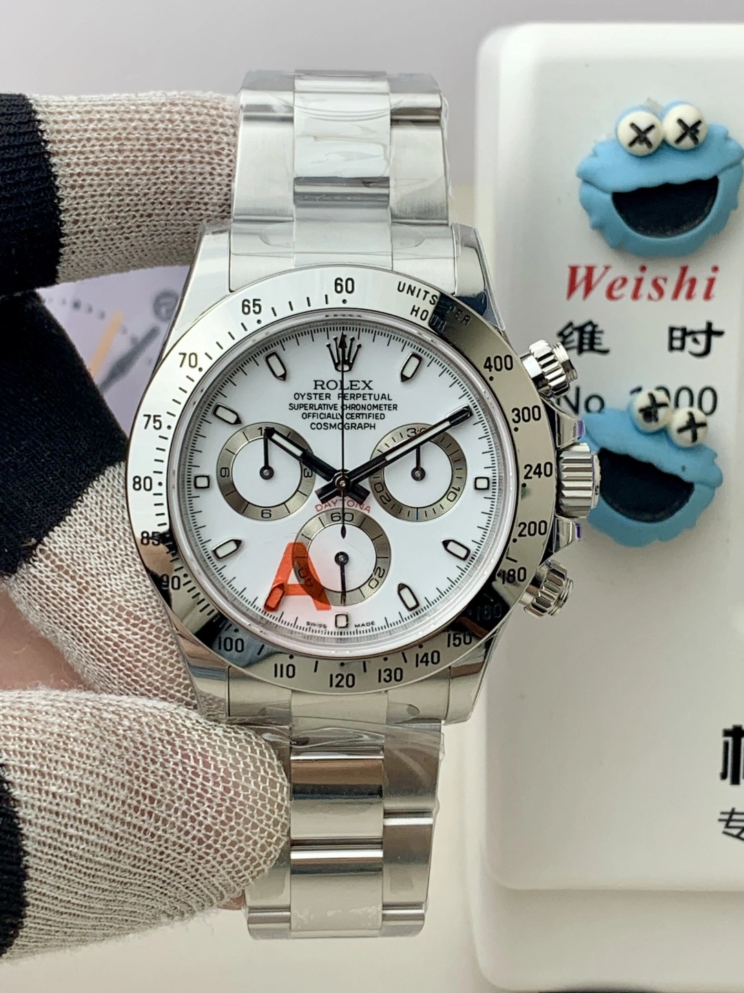 Refined CBD Factory Rolex Cosmograph Daytona White Dial Steel Bezel (116520) 1:1 Super Clone – DD4130 Movement 31