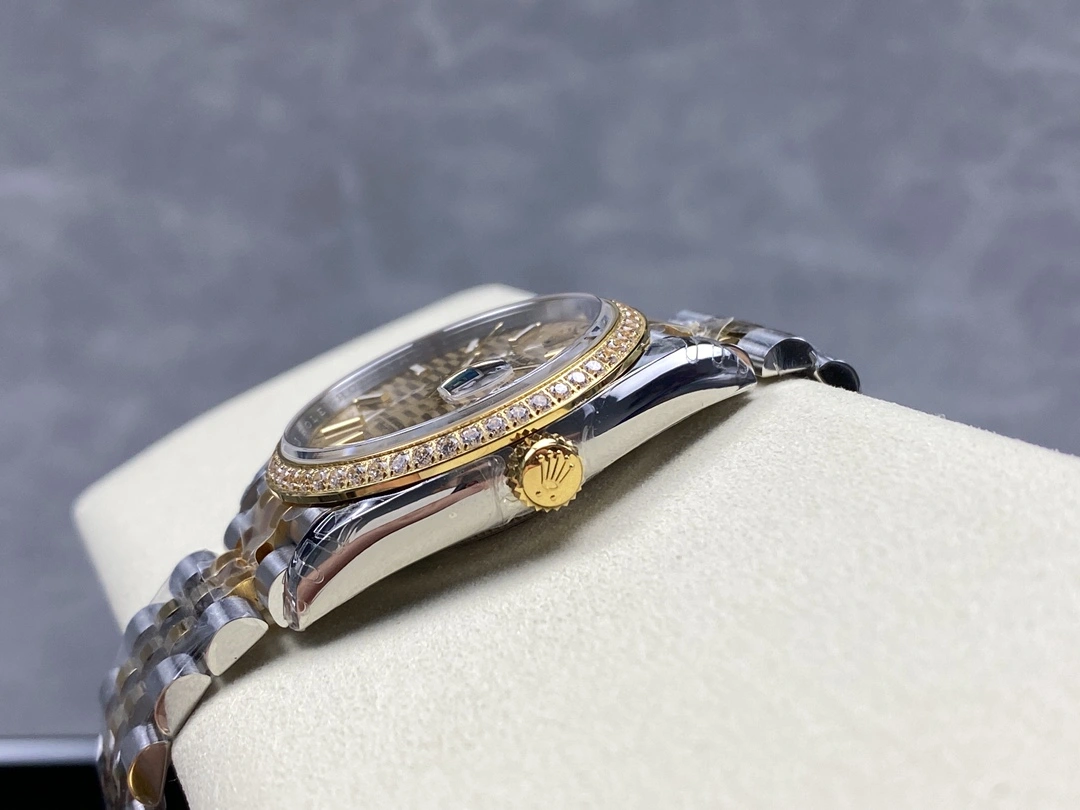 CBD Factory Rolex Datejust 36 Two-Tone Yellow Gold Diamond Bezel Golden Fluted Motif (126283RBR) 1:1 Super Clone – DD3235 Movement Youthful 94