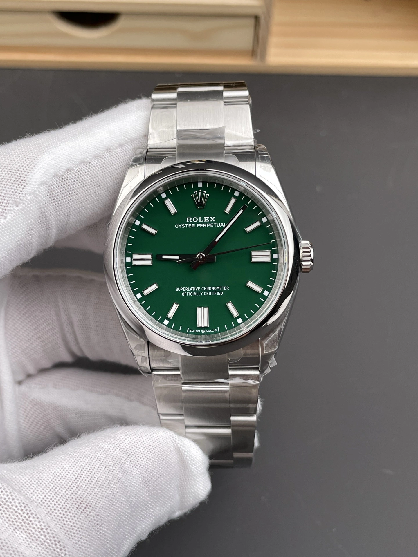 CBD Factory Rolex Oyster Perpetual 36mm “Rolex Green” Lacquer Dial Smooth Bezel Oyster Bracelet (126000) 1:1 Super Clone – DD3230 Movement SmartChoice 187
