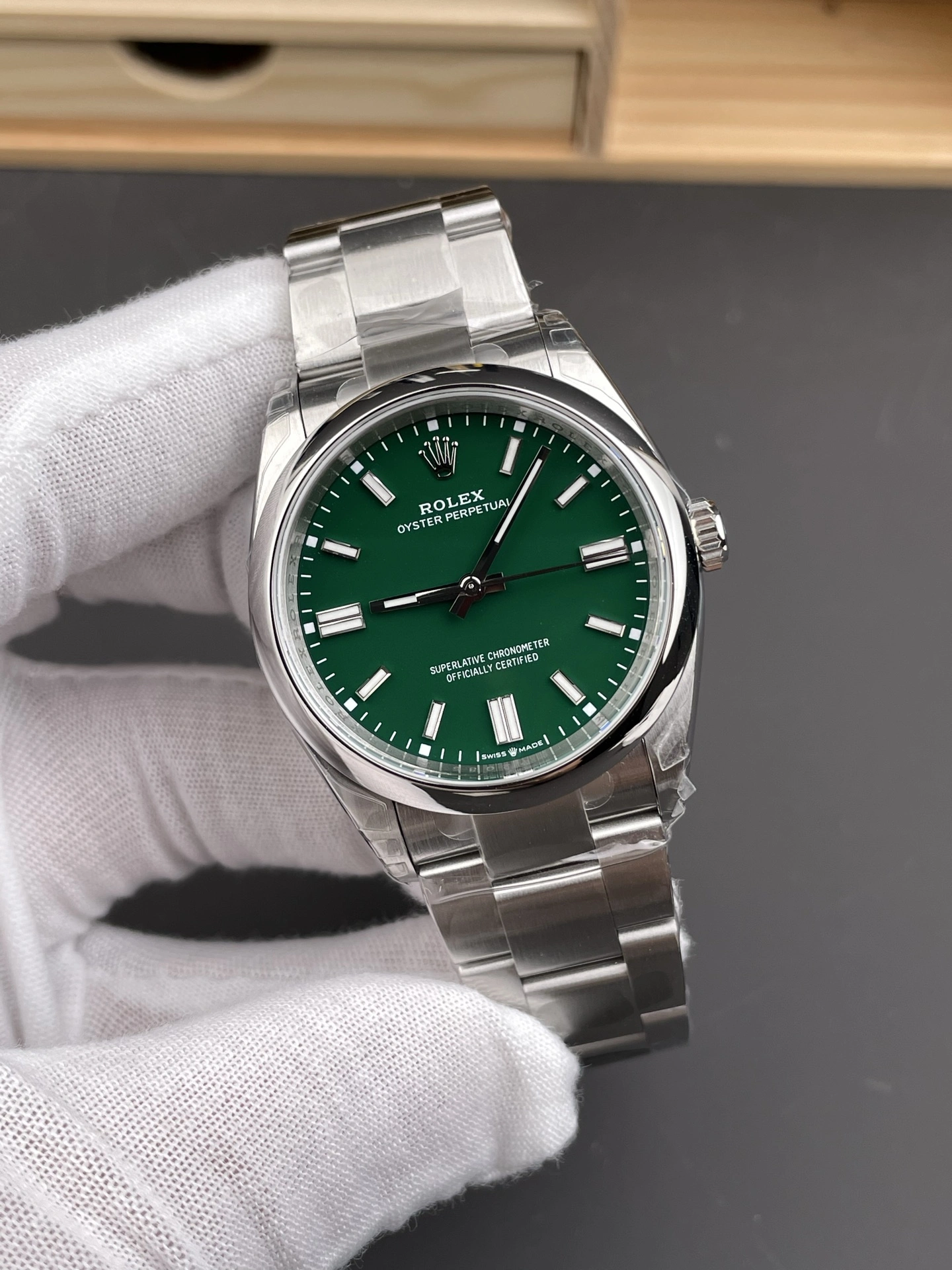 CBD Factory Rolex Oyster Perpetual 36mm “Rolex Green” Lacquer Dial Smooth Bezel Oyster Bracelet (126000) 1:1 Super Clone – DD3230 Movement SmartChoice 187