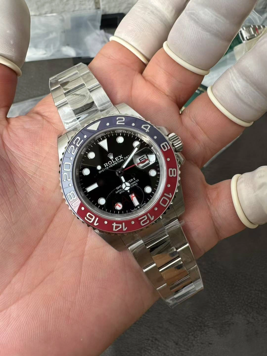 CBD Factory Rolex GMT-Master II “Pepsi” Red Blue Ceramic Bezel Oyster Bracelet (126710blro) 1:1 Super Clone – DD3285 Movement Durable 145