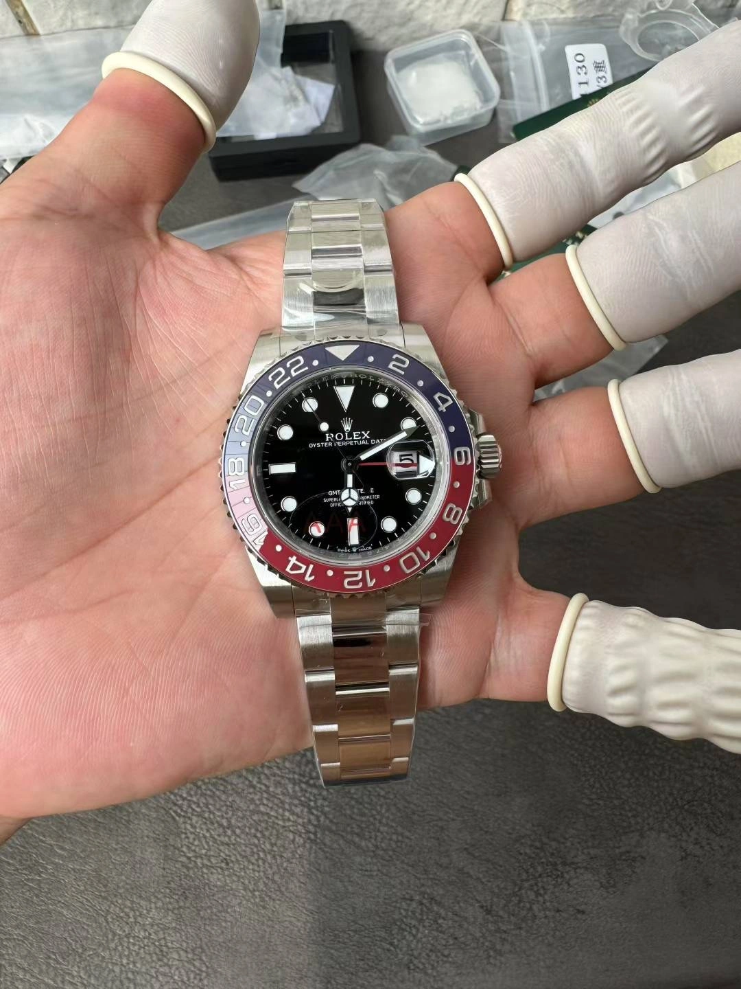 CBD Factory Rolex GMT-Master II “Pepsi” Red Blue Ceramic Bezel Oyster Bracelet (126710blro) 1:1 Super Clone – DD3285 Movement Durable 145