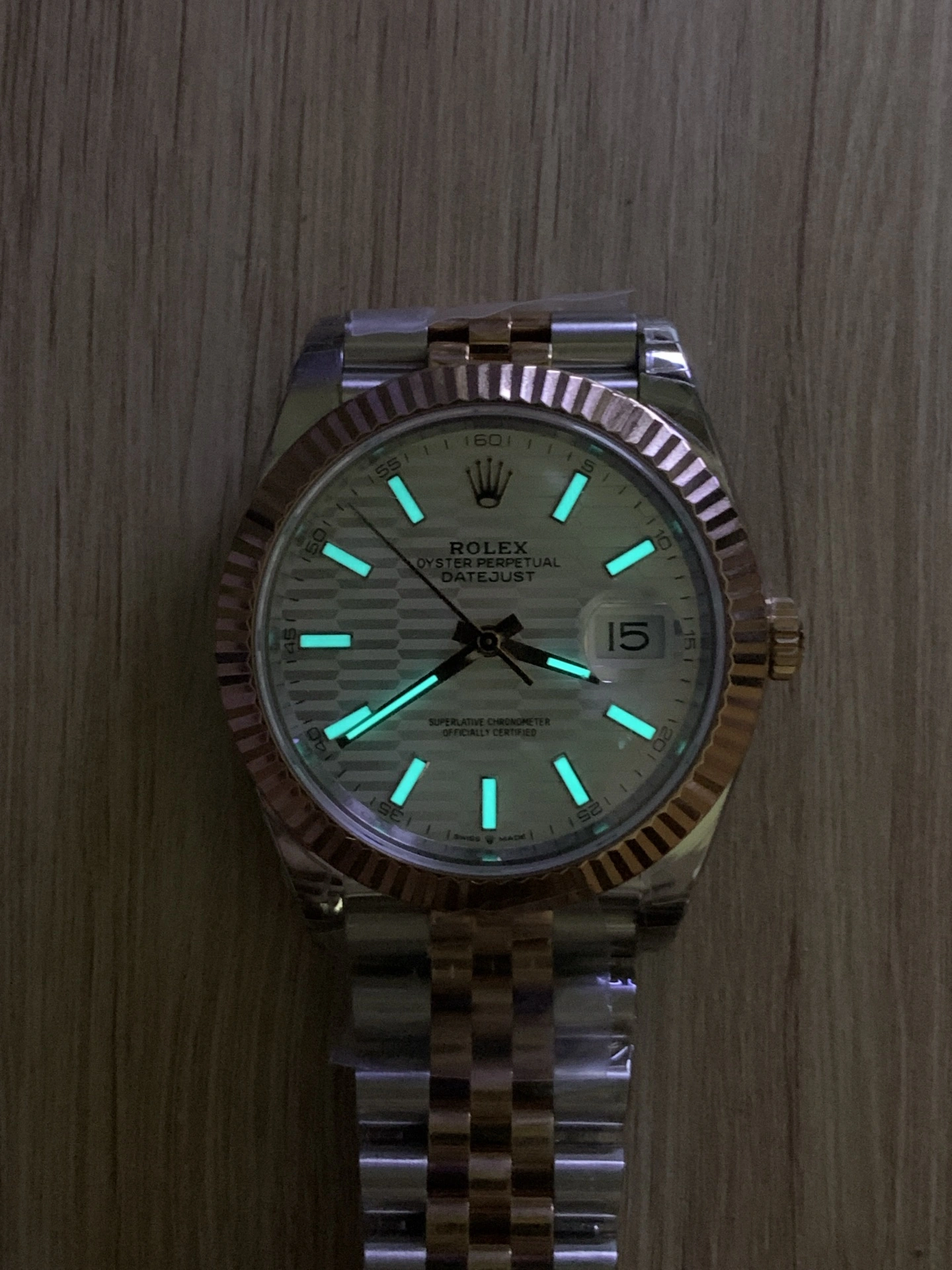 CBD Factory Rolex Datejust 41mm Two-Tone Rose Gold Silver Fluted Motif Dial Jubilee Bracelet (126331) 1:1 Super Clone – DD3235 Movement Efficient 85