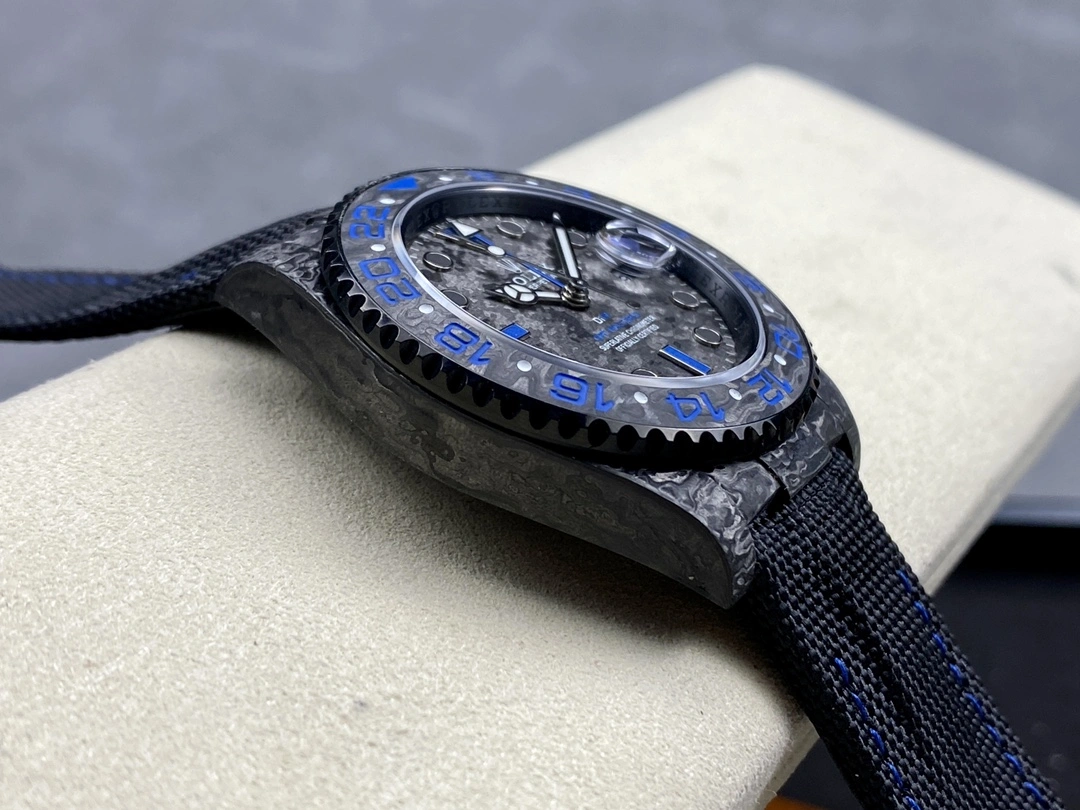 Cozy CBD Factory Rolex GMT-Master II “DiW Carbon Blue” Forged Carbon Fiber (Custom Edition) 1:1 Super Clone – DD3285 Movement 155