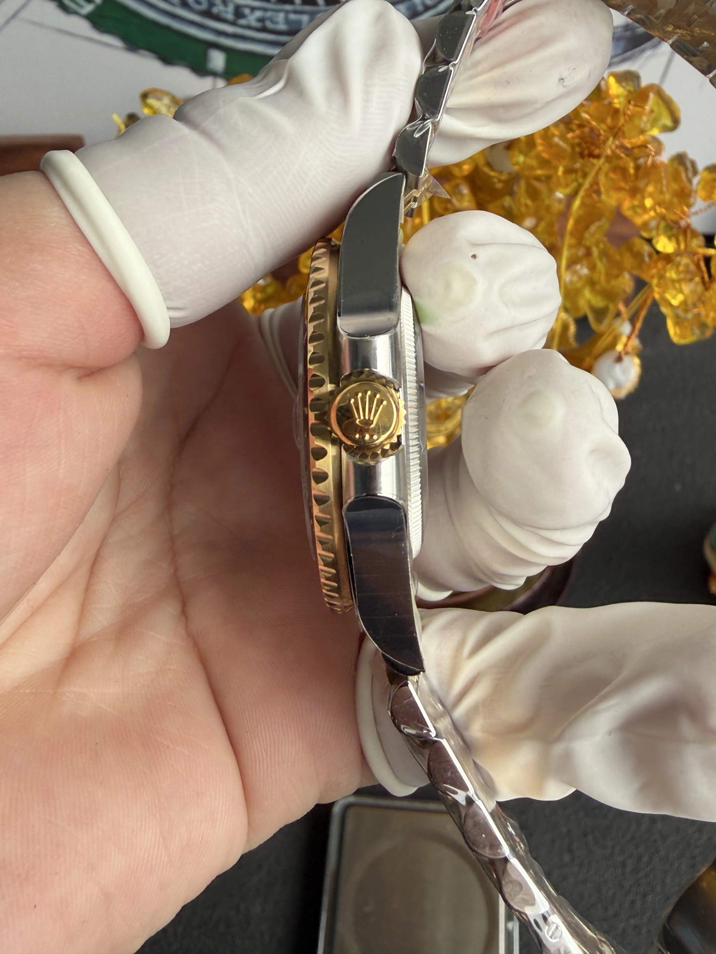 CBD Factory Rolex GMT-Master II Two-Tone Yellow Gold Black Grey Ceramic Bezel Jubilee Bracelet(126713grnr) 1:1 Super Clone – DD3285 Movement Bold 153