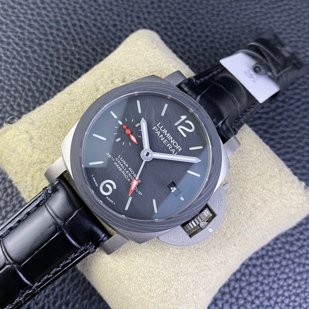 Lightweight CBD Factory Panerai Luminor Luna Rossa GMT 44mm PAM01036 1:1 Super Clone – DDP.9010 GMT Movement 367