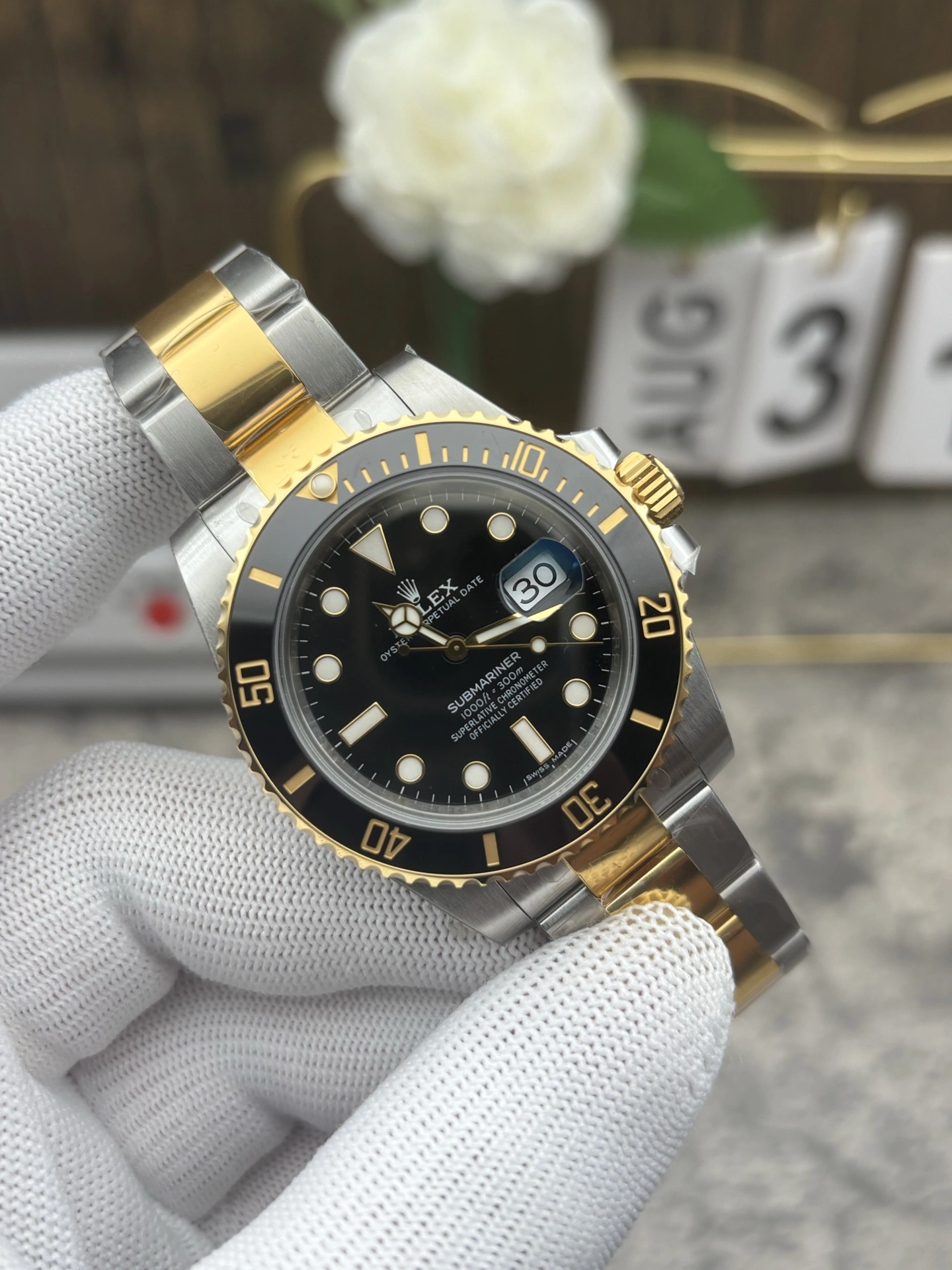 Reliable CBD Factory Rolex Submariner Date “Two-Tone Black” 18K Yellow Gold 40mm (116613LN) 1:1 Super Clone – DD3135 Movement 202