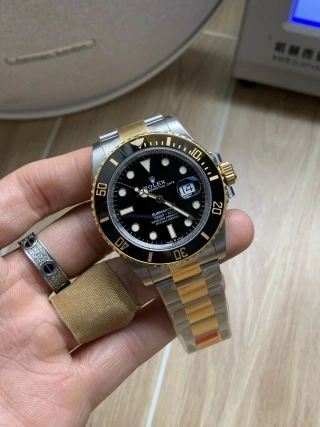 Practical CBD Factory Rolex Submariner Date “Two-Tone Black” 18K Yellow Gold 41mm (126613LN) 1:1 Super Clone – DD3235 Movement 190