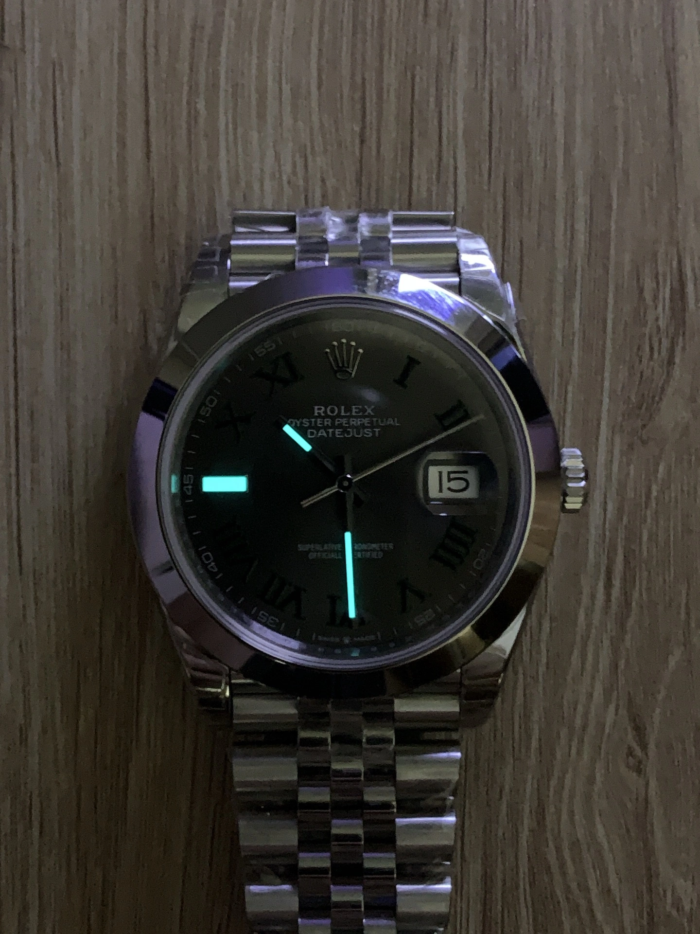 EasyMatch CBD Factory Rolex Datejust 41mm Slate Grey”Wimbledon” Dial Smooth Bezel Jubilee Bracelet (126300) 1:1 Super Clone – DD3235 Movement 72