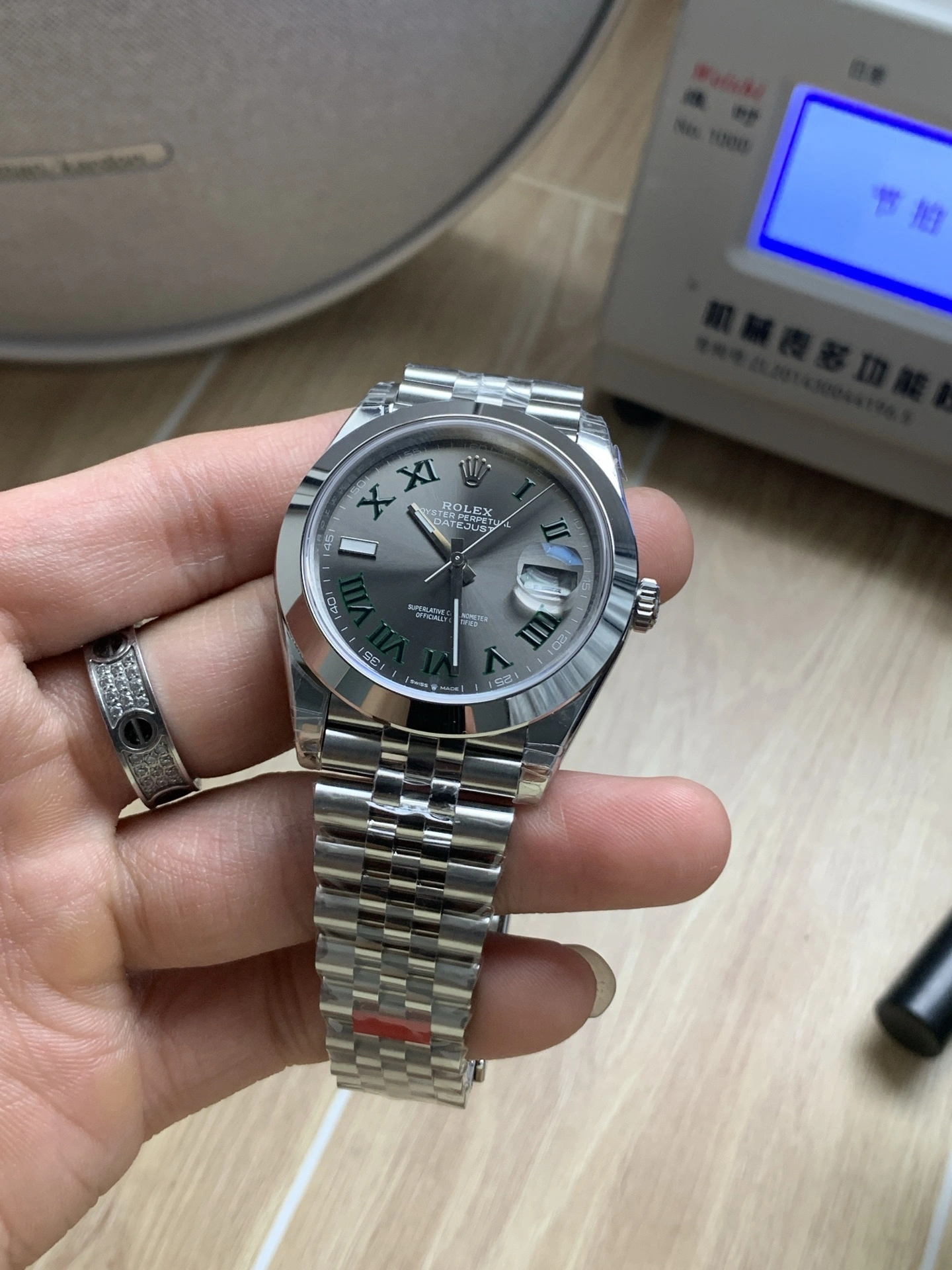 EasyMatch CBD Factory Rolex Datejust 41mm Slate Grey”Wimbledon” Dial Smooth Bezel Jubilee Bracelet (126300) 1:1 Super Clone – DD3235 Movement 72