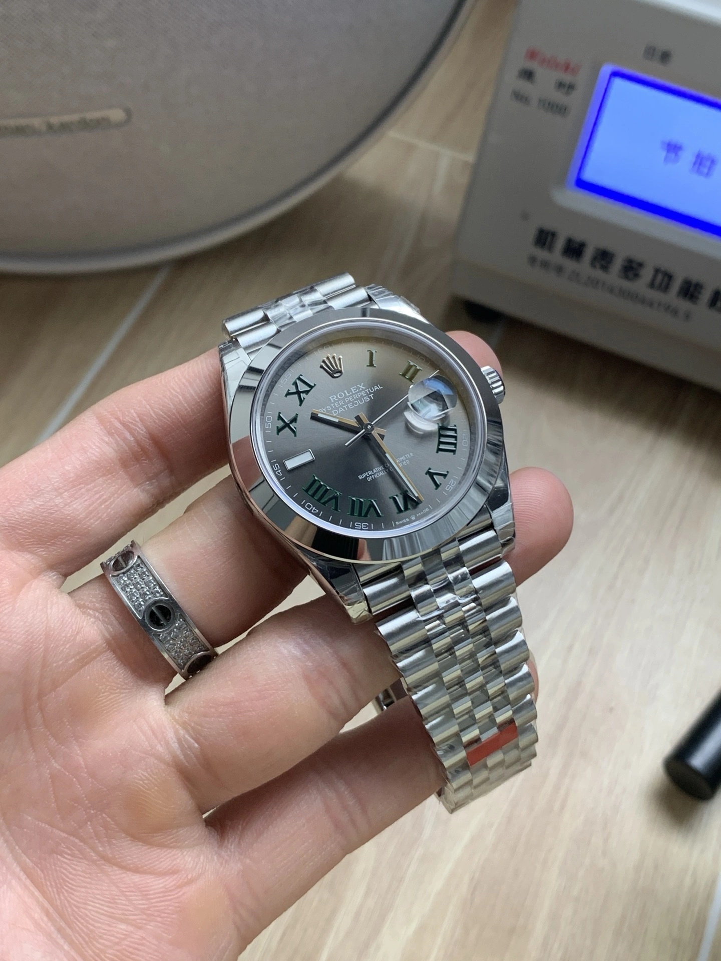 EasyMatch CBD Factory Rolex Datejust 41mm Slate Grey”Wimbledon” Dial Smooth Bezel Jubilee Bracelet (126300) 1:1 Super Clone – DD3235 Movement 72