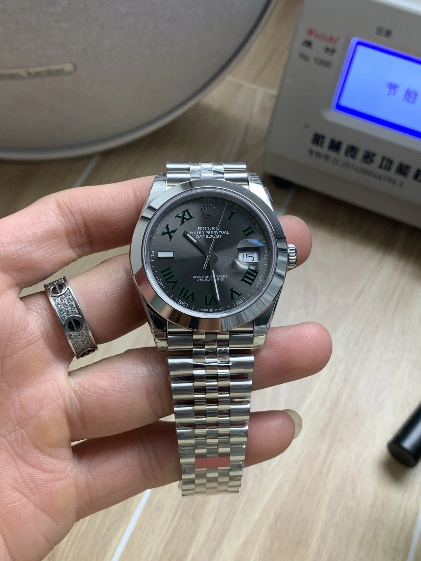 EasyMatch CBD Factory Rolex Datejust 41mm Slate Grey”Wimbledon” Dial Smooth Bezel Jubilee Bracelet (126300) 1:1 Super Clone – DD3235 Movement 72