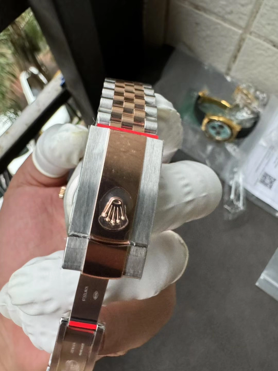 TopPick CBD Factory Rolex Datejust 41mm Two-Tone Rose Gold Slate Grey”Wimbledon” Dial Smooth Bezel Jubilee Bracelet (126301) 1:1 Super Clone – DD3235 Movement 80