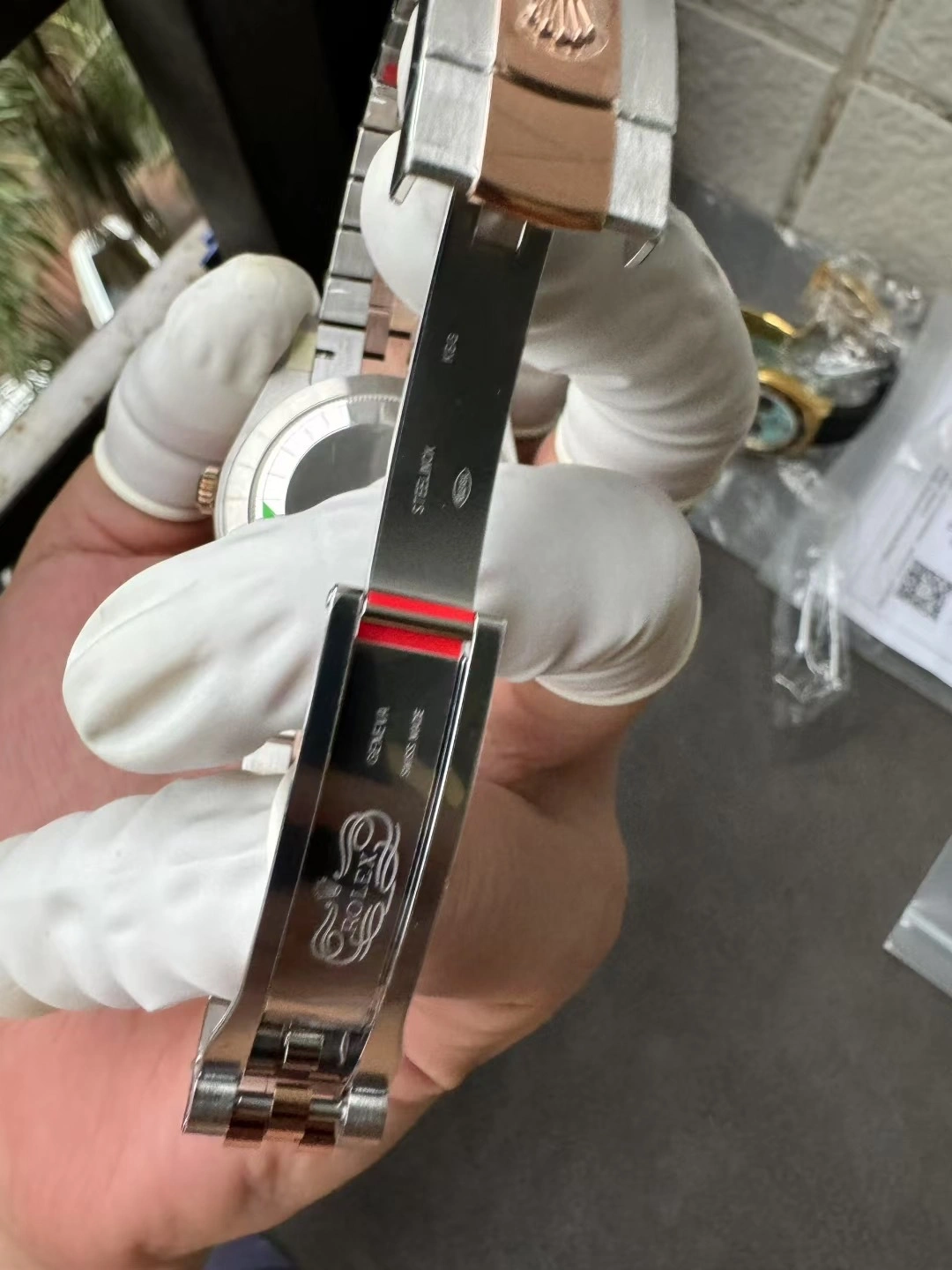 TopPick CBD Factory Rolex Datejust 41mm Two-Tone Rose Gold Slate Grey”Wimbledon” Dial Smooth Bezel Jubilee Bracelet (126301) 1:1 Super Clone – DD3235 Movement 80