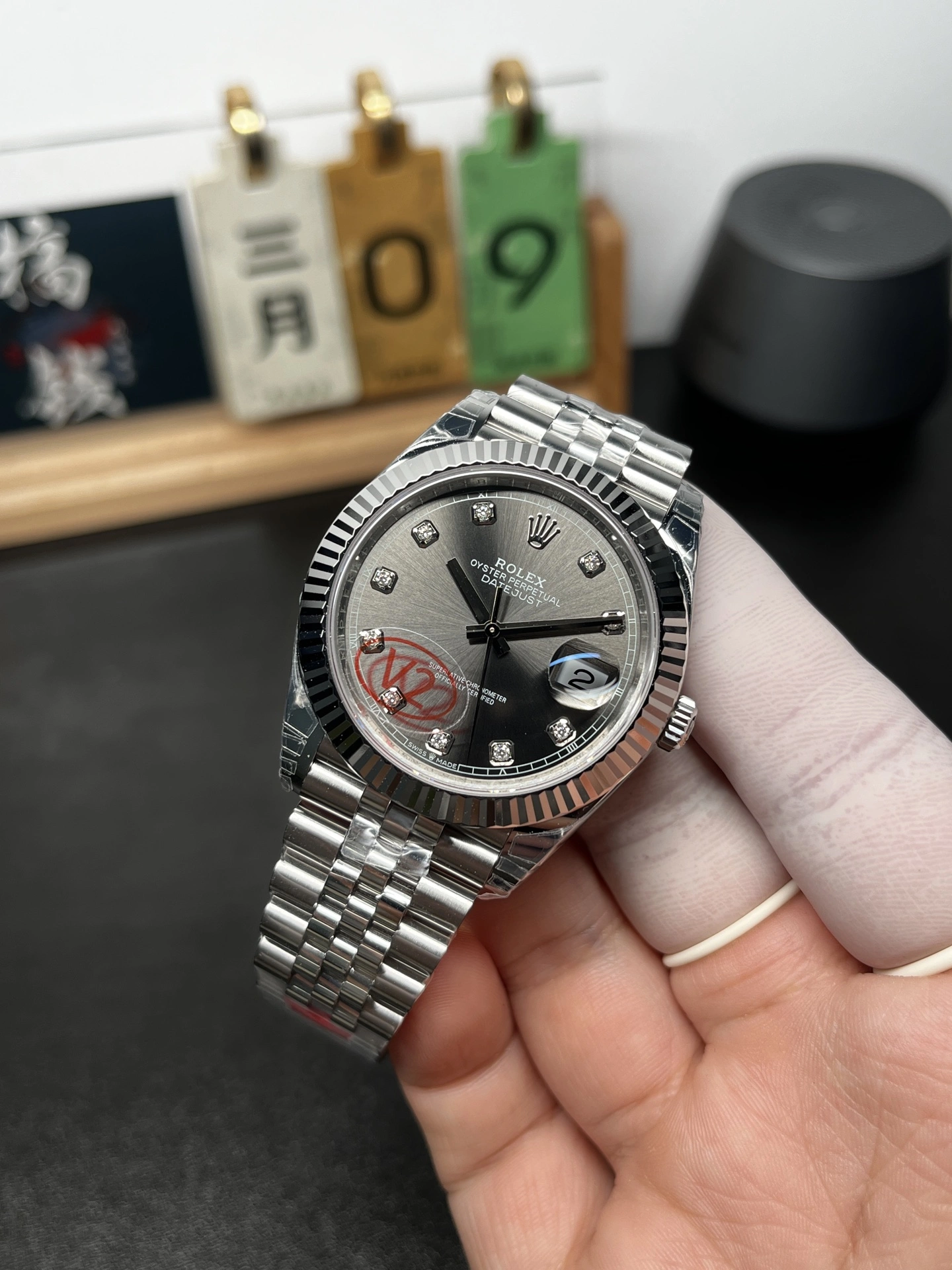 CBD Factory Rolex Datejust 36mm Sunburst Slate Diamond Dial Jubilee Bracelet (126234) 1:1 Super Clone – DD3235 Movement Timeless 111