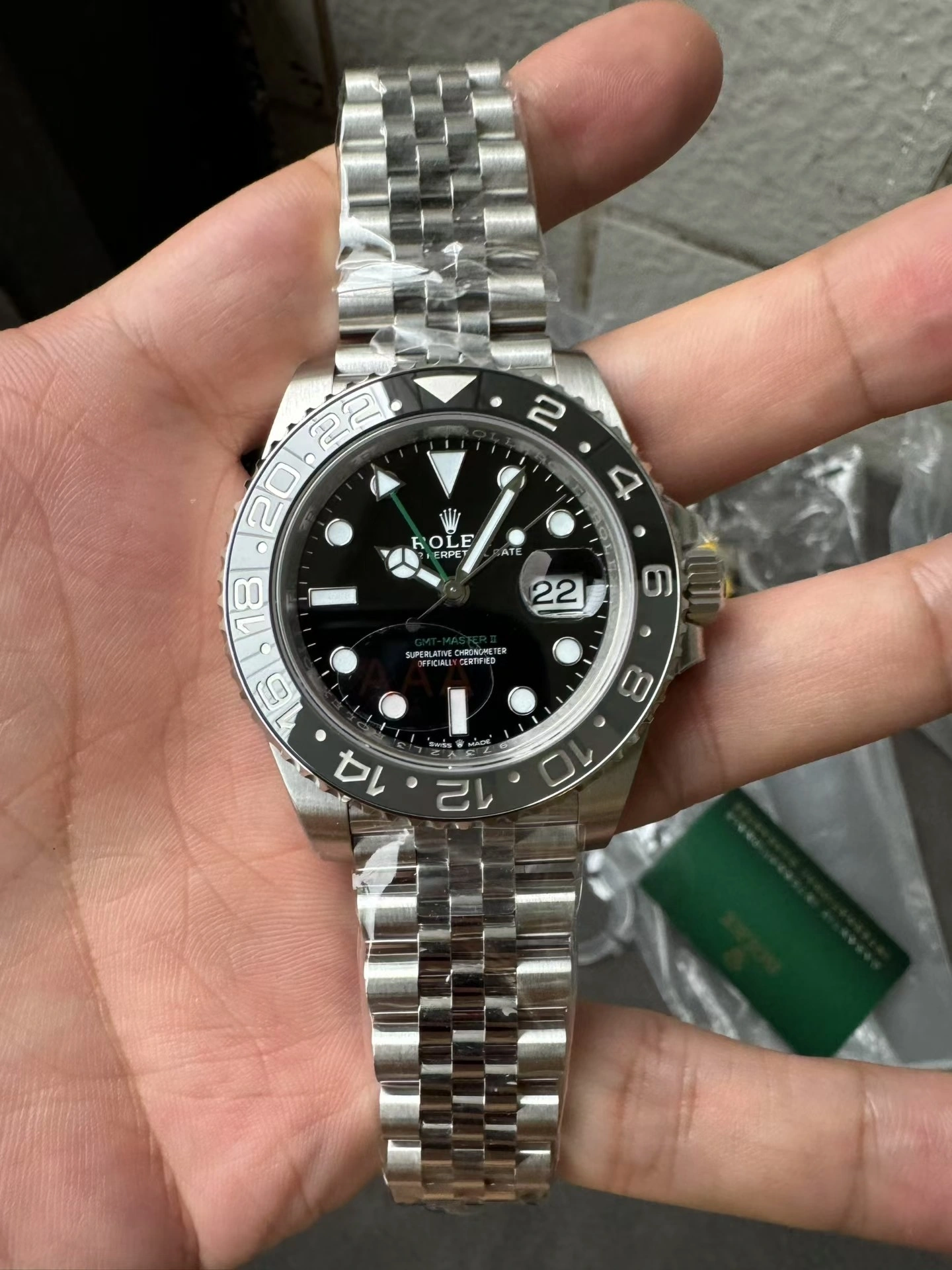 HighPerformance CBD Factory Rolex GMT-Master II “Bruce Wayne”Black Grey Ceramic Bezel Jubilee Bracelet (126710grnr) 1:1 Super Clone – DD3285 Movement 148