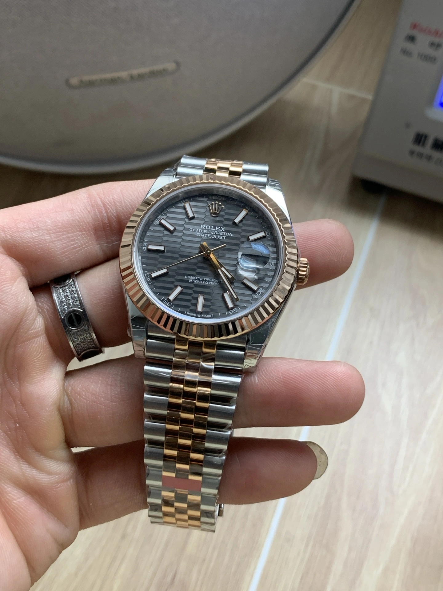 CBD Factory Rolex Datejust 41mm Two-Tone Rose Gold Slate Grey Fluted Motif Dial Jubilee Bracelet (126331) 1:1 Super Clone – DD3235 Movement Sustainable 79