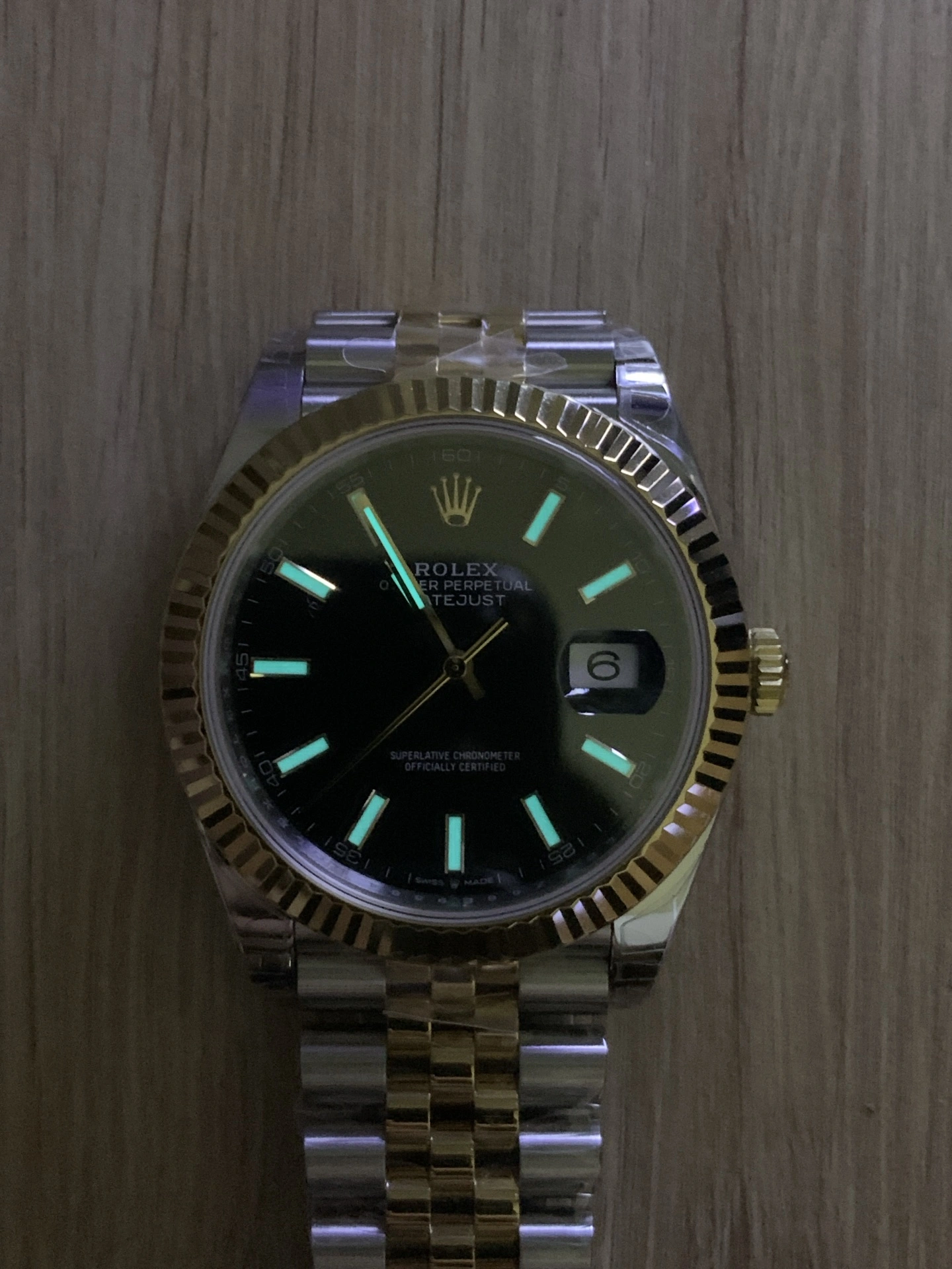 GoodFit CBD Factory Rolex Datejust 41mm Two-Tone Yellow Gold Black Dial Jubilee Bracelet (126333) 1:1 Super Clone – DD3235 Movement 82